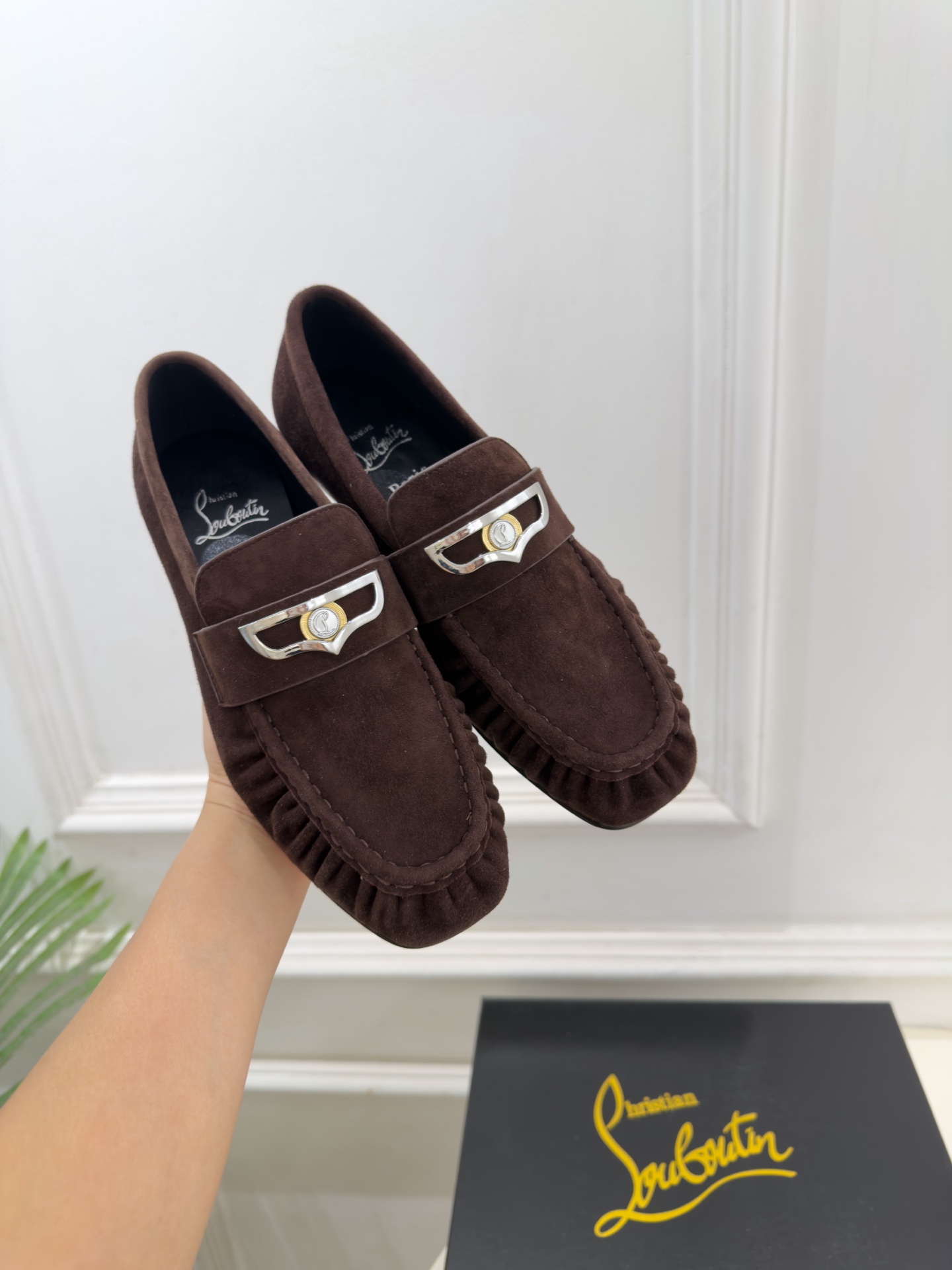 Christian Louboutin路铂廷 26ss ✨ 2026秋冬新品 CL复古褶皱情侣款乐福鞋 小皮鞋系列，顶级