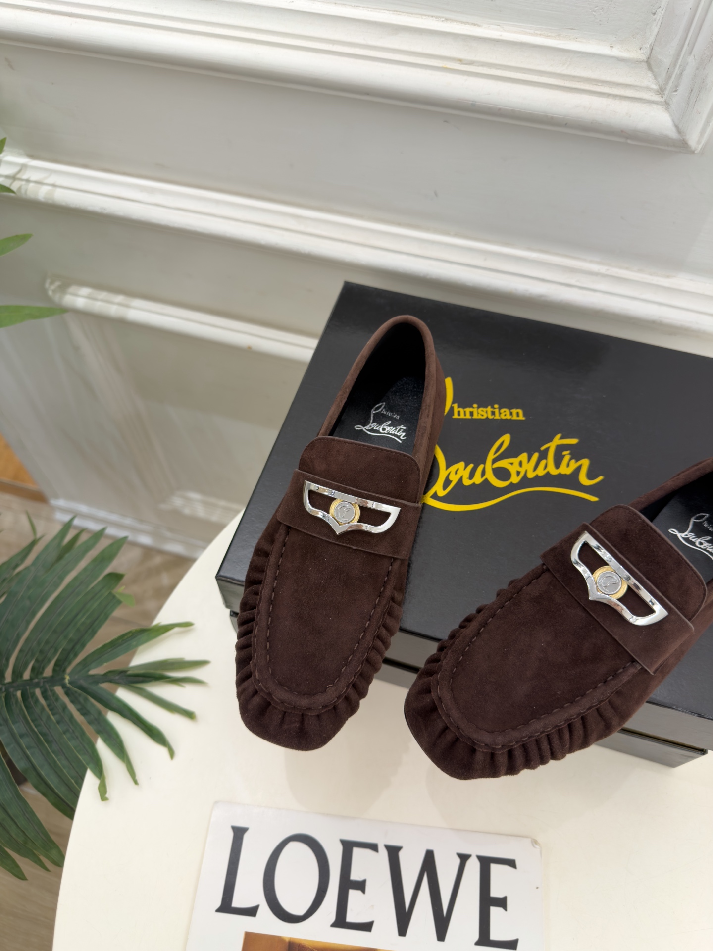 Christian Louboutin路铂廷 26ss ✨ 2026秋冬新品 CL复古褶皱情侣款乐福鞋 小皮鞋系列，顶级