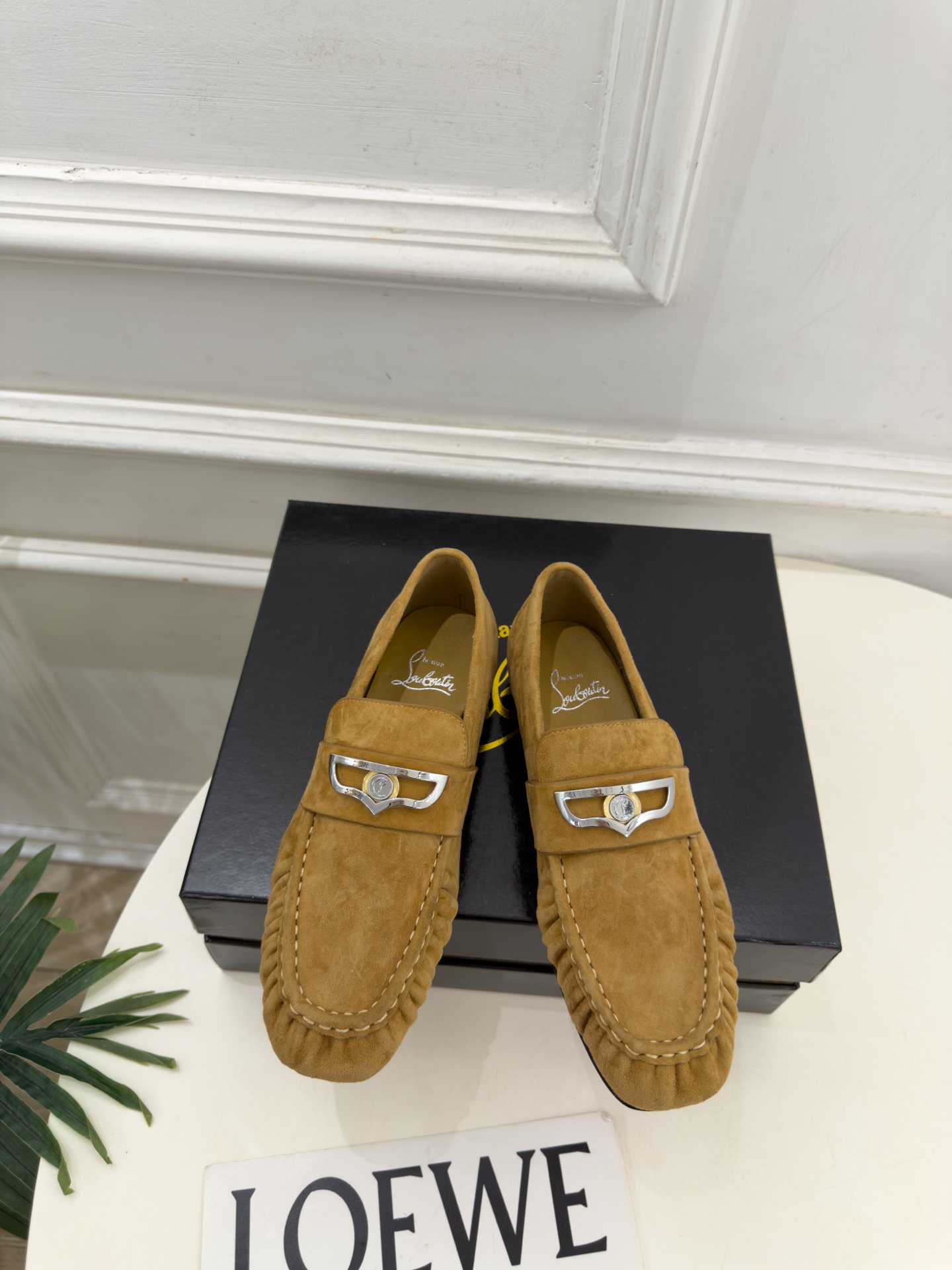 Christian Louboutin路铂廷 26ss ✨ 2026秋冬新品 CL复古褶皱情侣款乐福鞋 小皮鞋系列，顶级