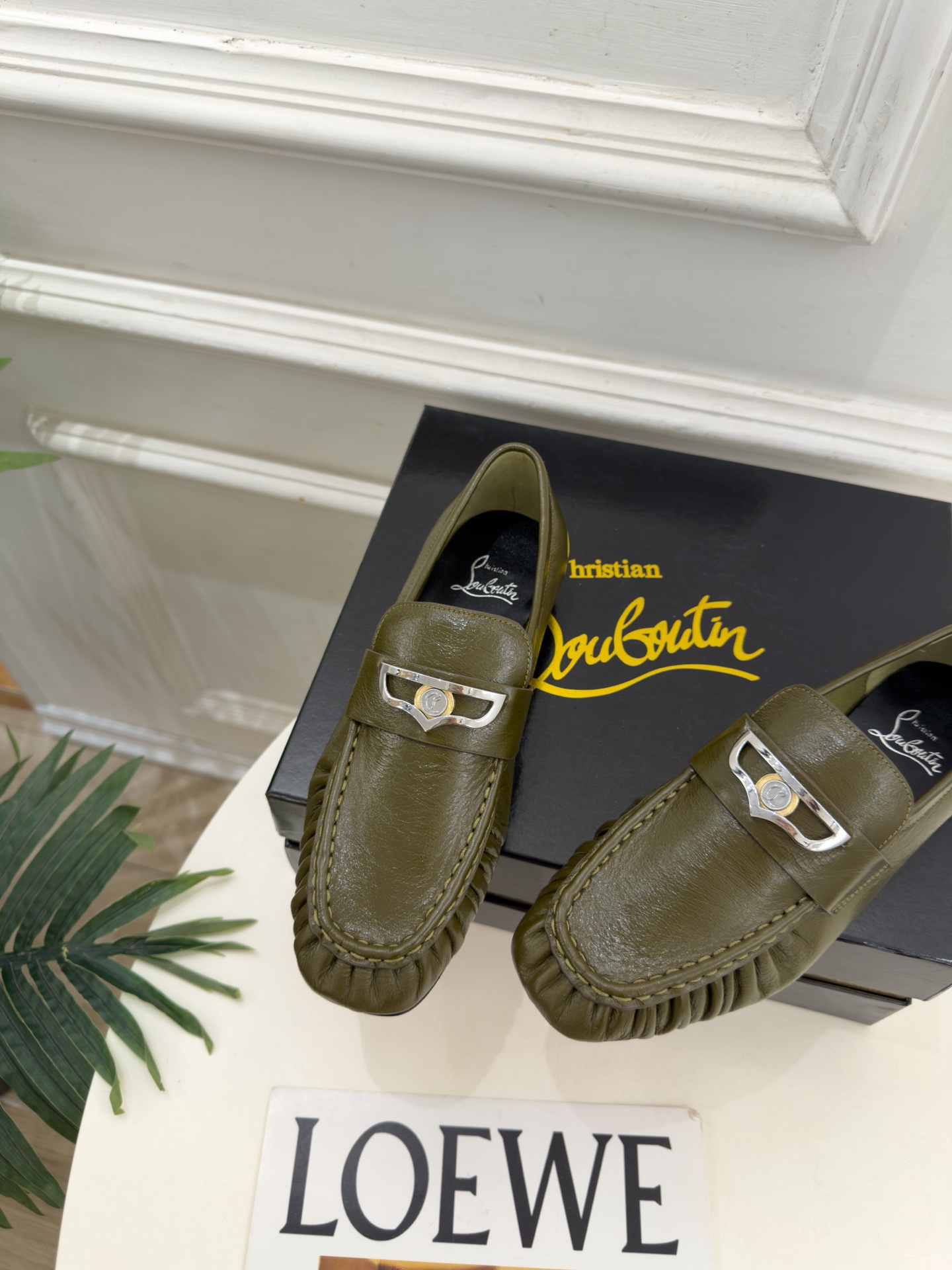 Christian Louboutin路铂廷 26ss ✨ 2026秋冬新品 CL复古褶皱情侣款乐福鞋 小皮鞋系列，顶级