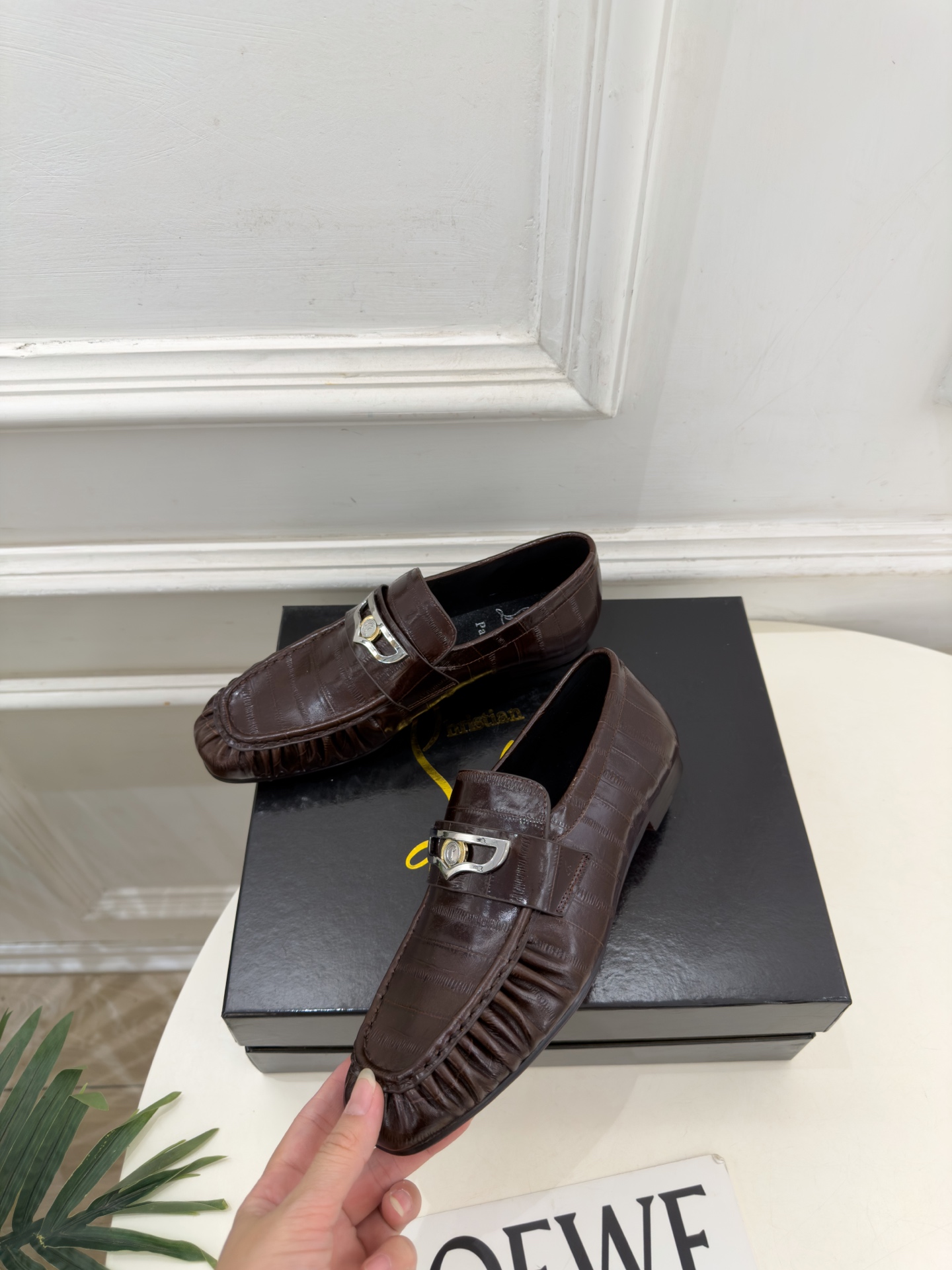 Christian Louboutin路铂廷 26ss ✨ 2026秋冬新品 CL复古褶皱情侣款乐福鞋 小皮鞋系列，顶级