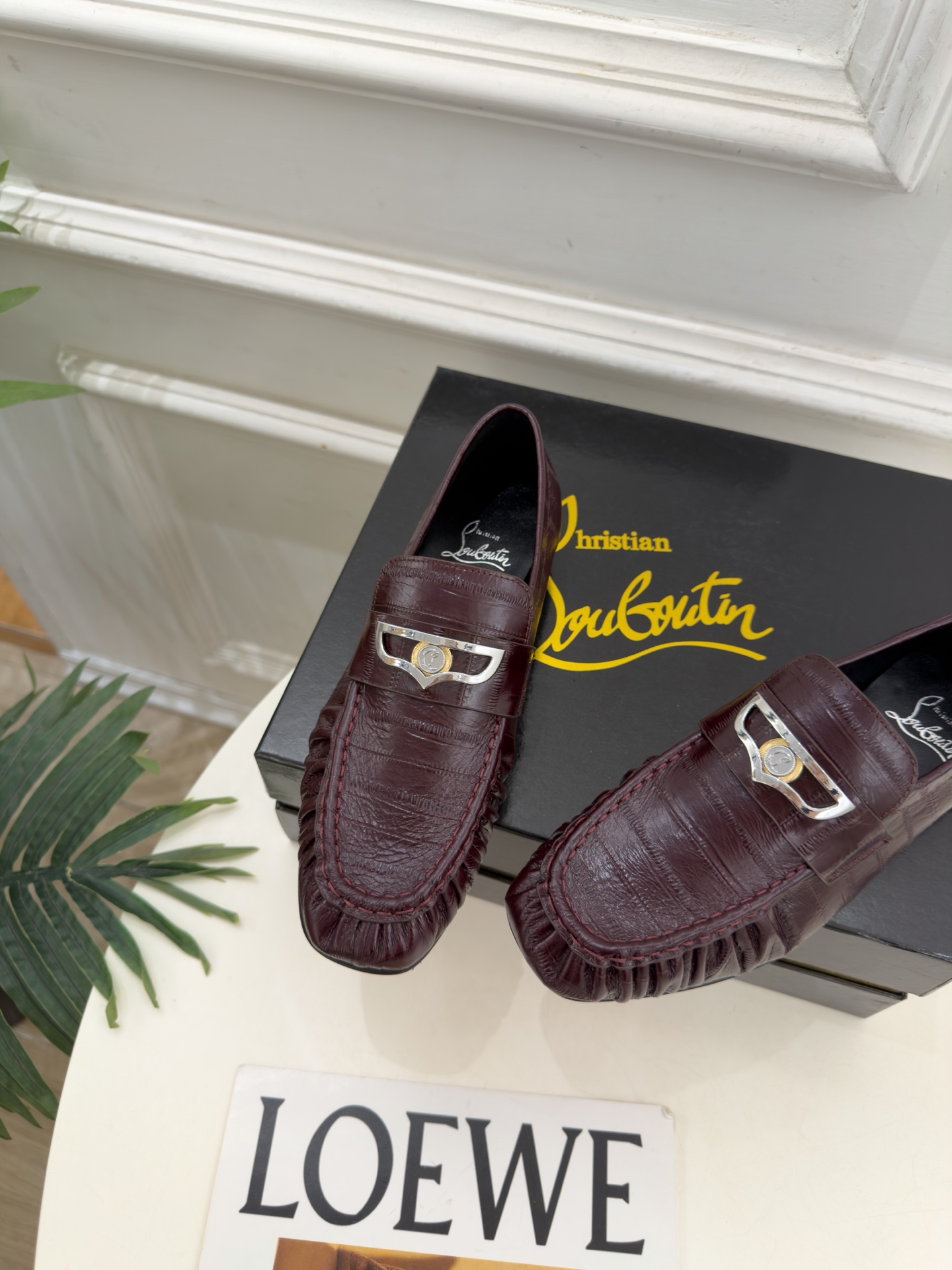Christian Louboutin路铂廷 26ss ✨ 2026秋冬新品 CL复古褶皱情侣款乐福鞋 小皮鞋系列，顶级