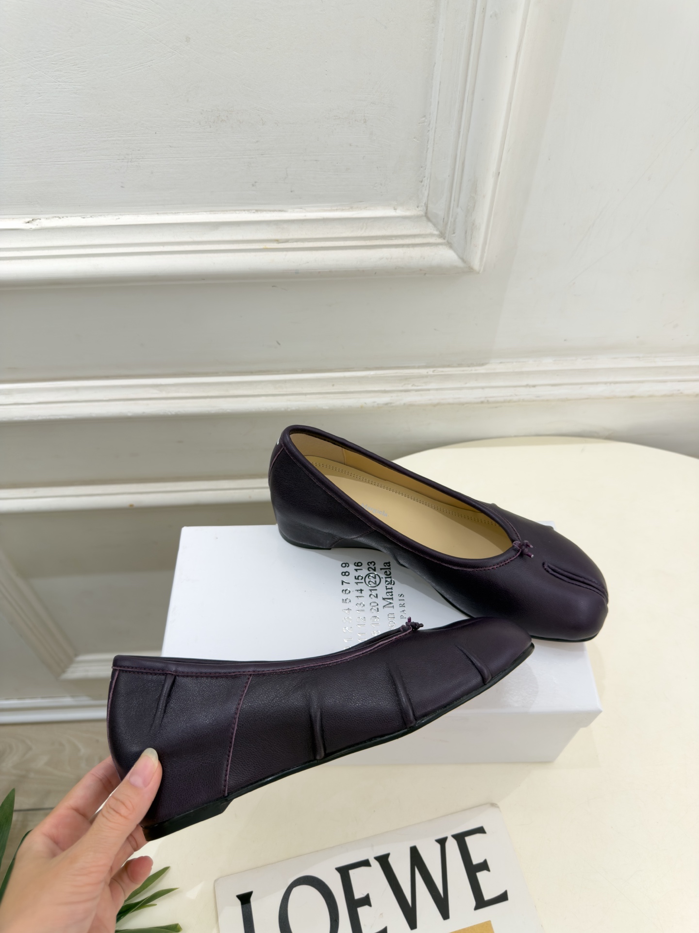 Maison Margiela· 马吉拉26𝐬𝐬  2026秋冬新品 MM6分趾褶皱内增高芭蕾鞋———————— MM6