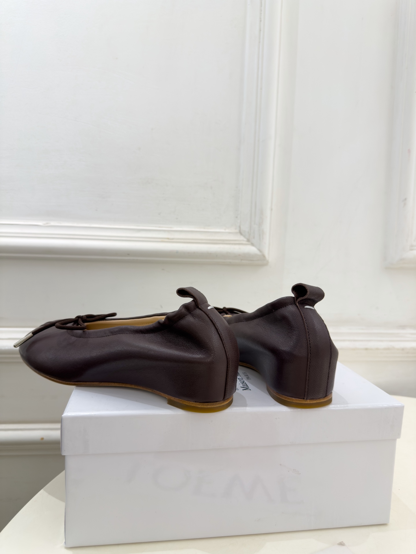 Maison Margiela· 马吉拉26𝐬𝐬 2026秋冬新品 MM6分趾蝴蝶结褶皱内增高芭蕾鞋———————— Maison Margiela· 马吉拉26𝐬𝐬 2026秋冬新品 MM6分趾蝴蝶结褶皱内增高芭蕾鞋————————
