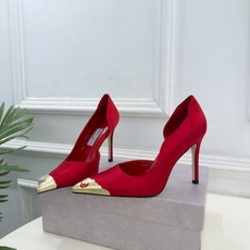 JimmyChoo 吉米周 26𝐬𝐬 ——— ✨ 2026秋冬新品 专柜最新 JC真丝缎面金属头内空高跟鞋 JimmyChoo 吉米周 26𝐬𝐬 ——— ✨ 2026秋冬新品 专柜最新 JC真丝缎面金属头内空高跟鞋