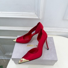 JimmyChoo 吉米周 26𝐬𝐬 ——— ✨ 2026秋冬新品 专柜最新 JC真丝缎面金属头内空高跟鞋 JimmyChoo 吉米周 26𝐬𝐬 ——— ✨ 2026秋冬新品 专柜最新 JC真丝缎面金属头内空高跟鞋