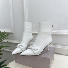 JimmyChoo 吉米周 26𝐬𝐬 ——— ✨ 2026秋冬新品 专柜最新JC蝴蝶结后拉链尖头高跟短靴 BS JimmyChoo 吉米周 26𝐬𝐬 ——— ✨ 2026秋冬新品 专柜最新JC蝴蝶结后拉链尖头高跟短靴 BS