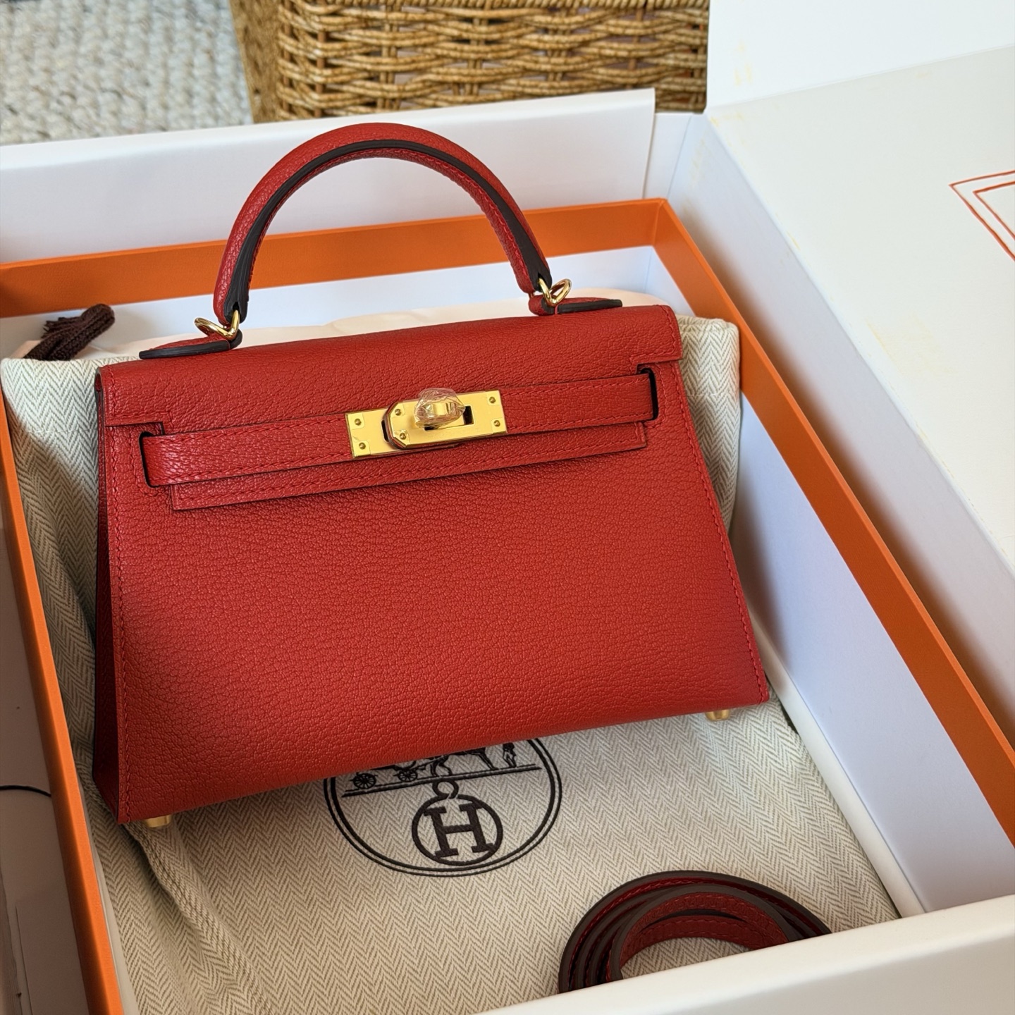 NO:851463,Mini Kelly goatskin Chinese red,Hermes,hermes,sheepskin,Hermes,19860909Mini Kelly 山羊皮 中国红,爱马仕,hermes,sheepskin,Hermes,,Bag