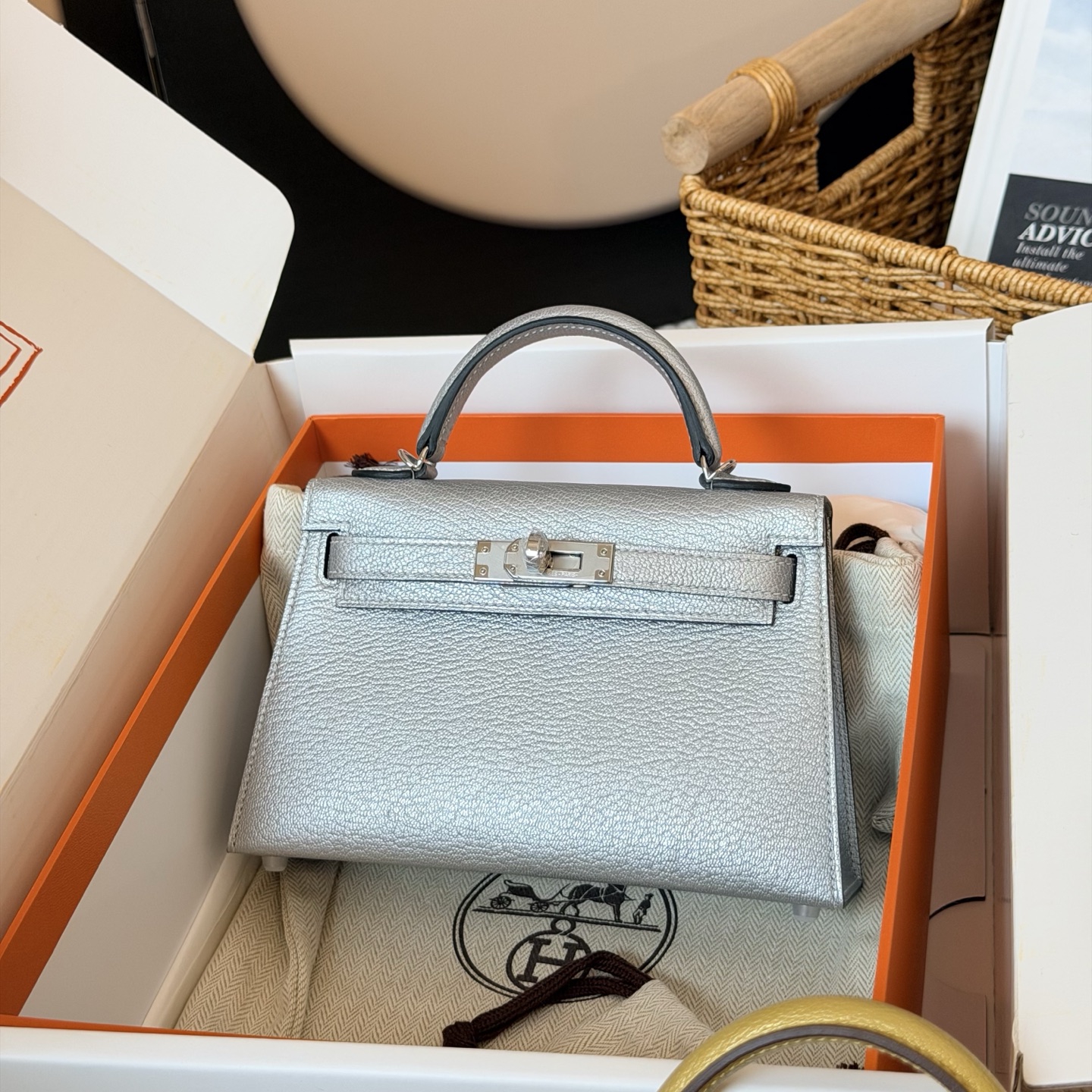 NO:851431,Mini Kelly goatskin silver buckle,Hermes,hermes,sheepskin,Hermes,19860909Mini Kelly 山羊皮 银色 银扣,爱马仕,hermes,sheepskin,Hermes,,Bag