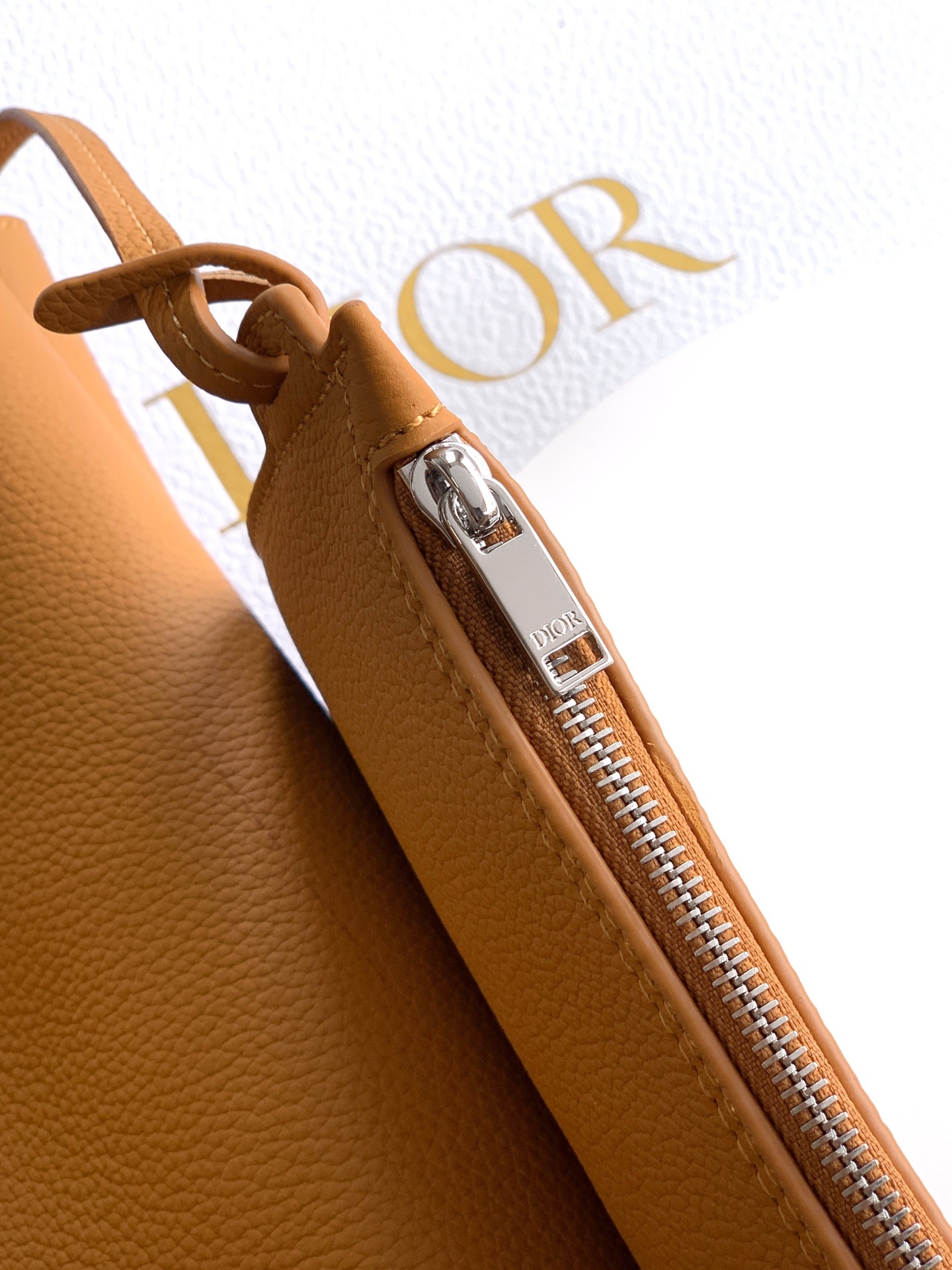 这款 Dior Privé 手袋是二零二五秋季男装系列新品,精致典雅。采用棕色 Dior Icons 牛