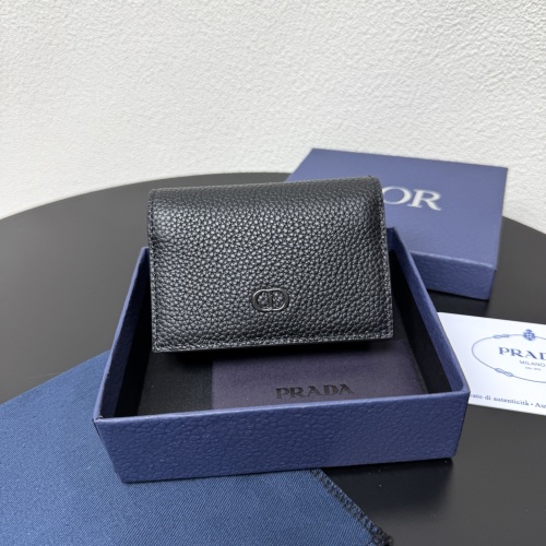 Dior Saddle Grained Calfskin Card Holder Black Leather Wallet 1 Dior Saddle Grained Calfskin Card Holder Black Leather Wallet