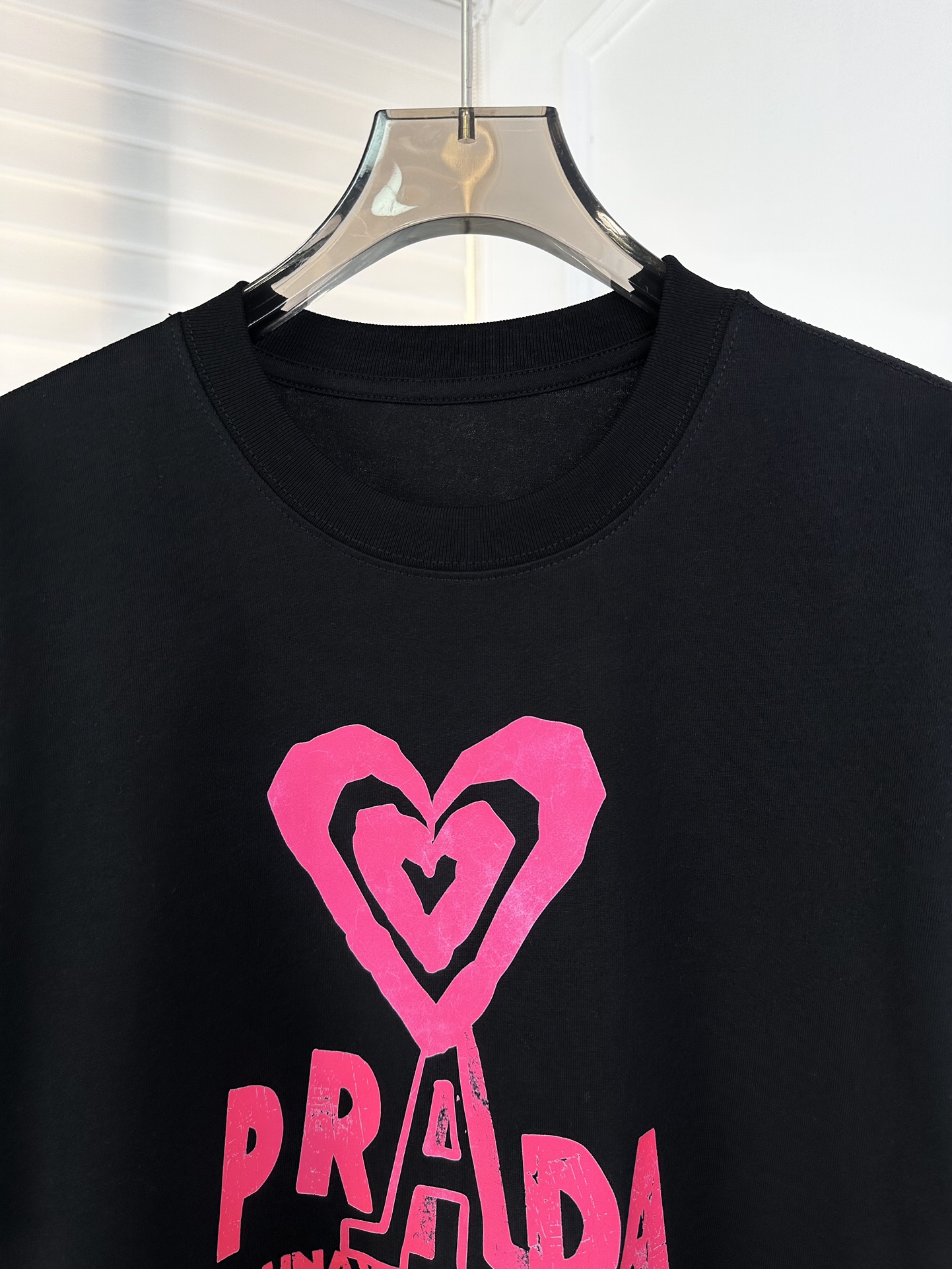 ss早春上新款短袖T恤PR*爱心字母logo是独家设计款宽松版型上身随意慵懒正确定织定染面料高品质高克重