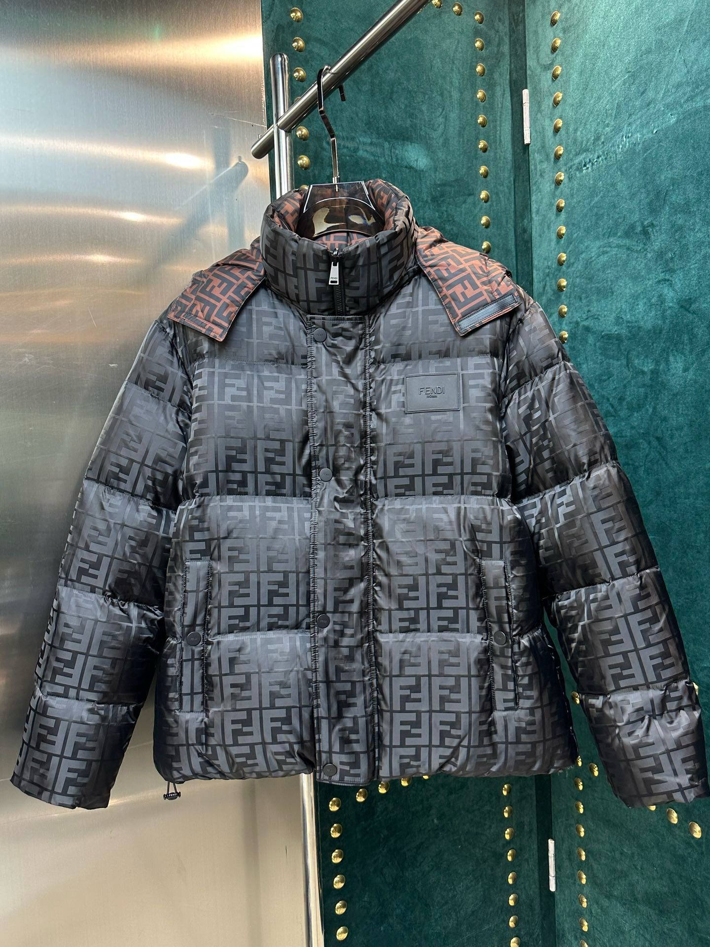 Fendi Clothing Down Jacket Fall/Winter Collection Hooded Top