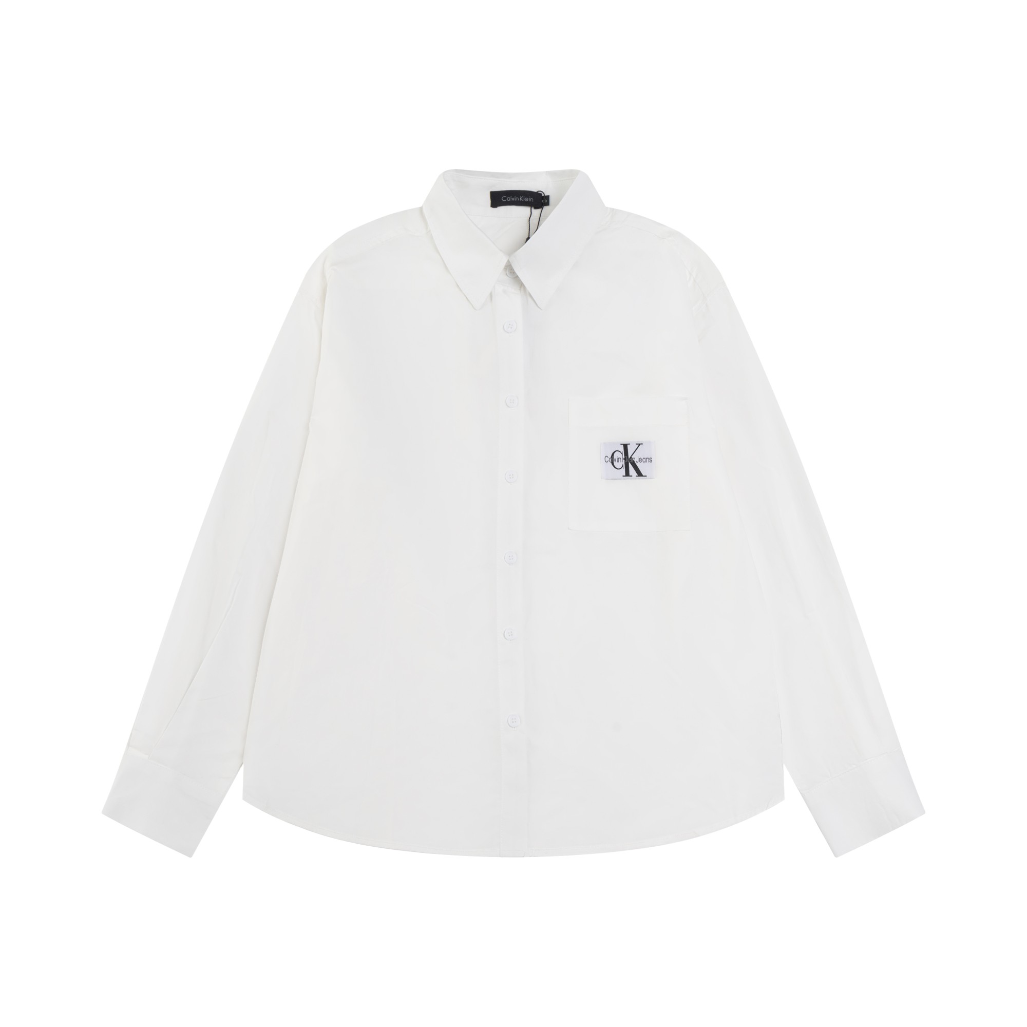 Calvin Klein Jeans CK Logo Embroidered Loose Shirt – Top Summer Style