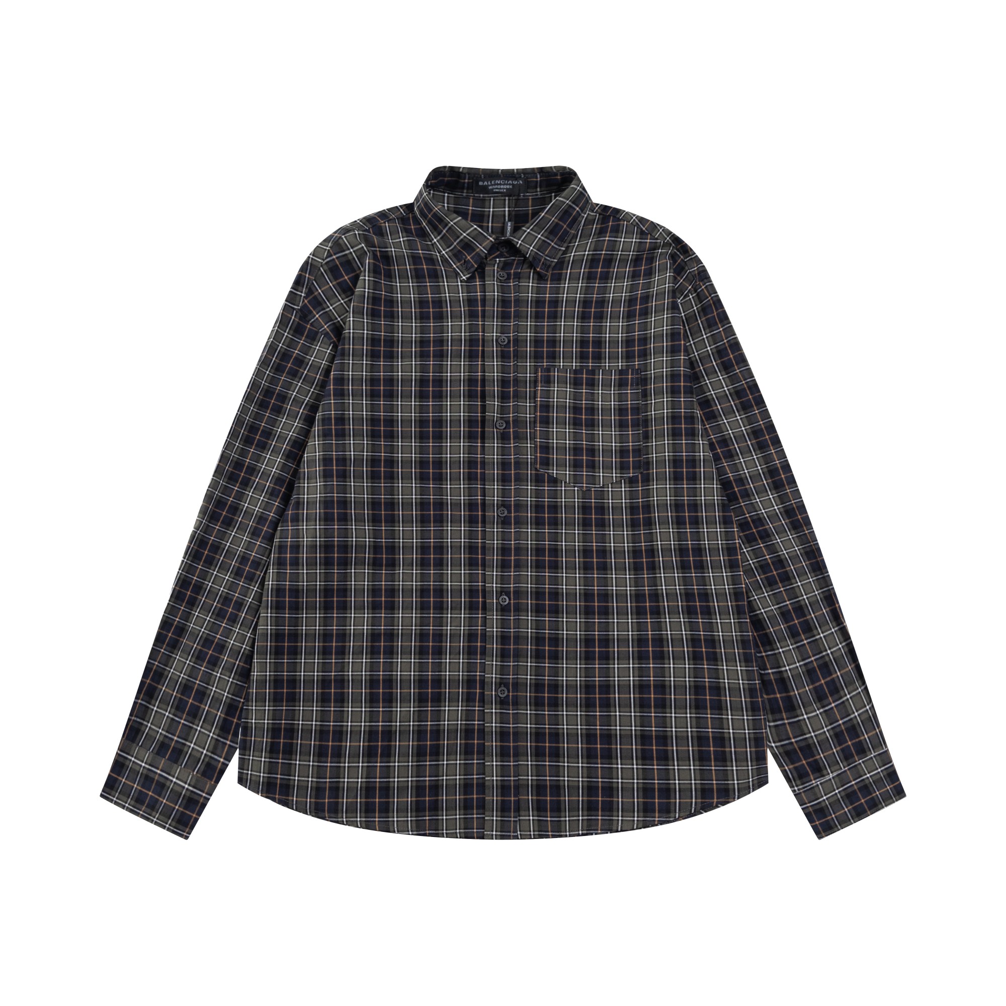 Barenciaga ‘ s 24-Year Autumn Shirt: High Fashion Logo-Coloured Top in Green - 图片 1