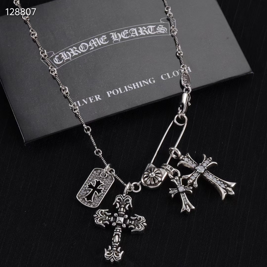 批 新款【专柜品质】Chrome Hearts克罗心别针组合套装项链 快手/ins/小红书热门 凹凸造型
