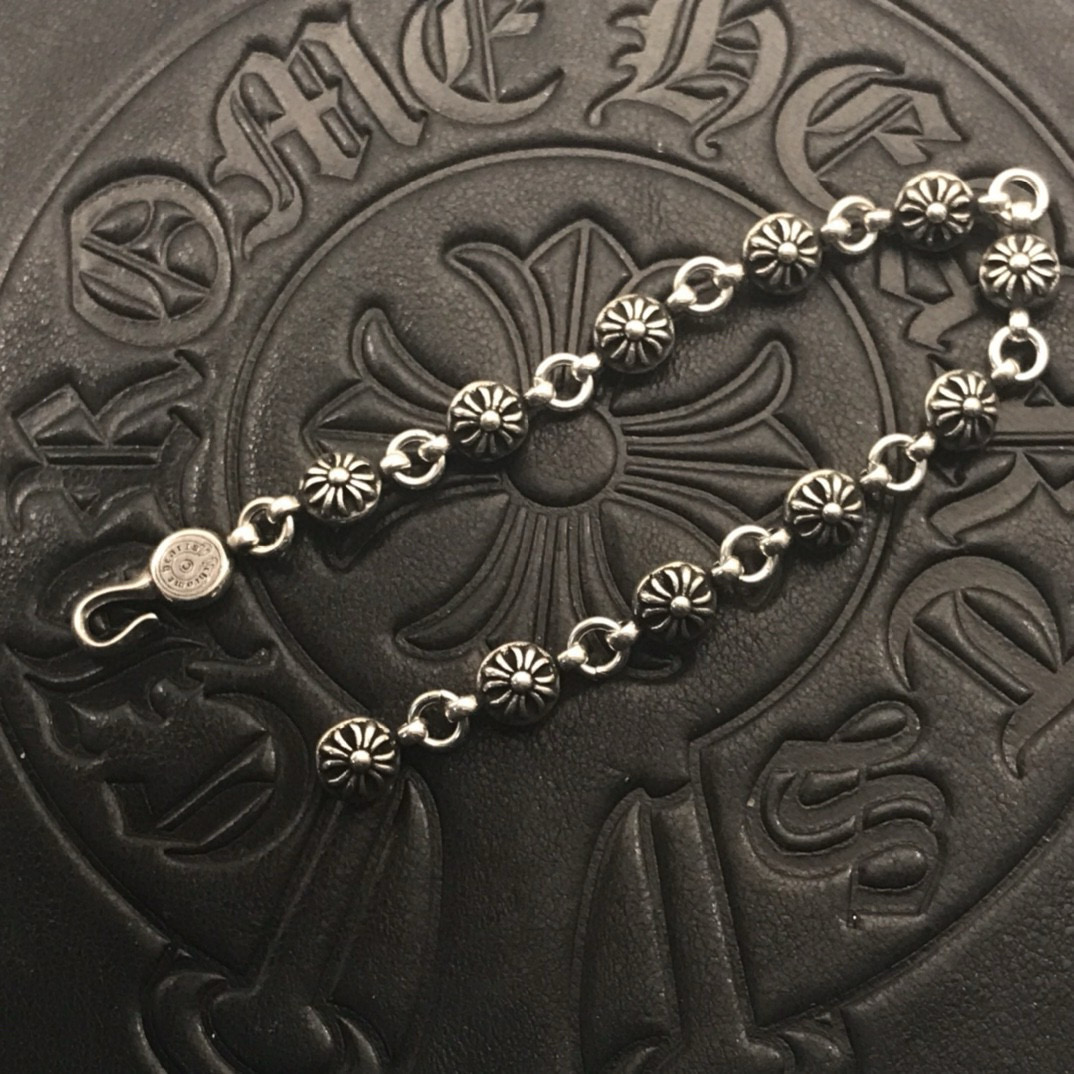 NO:110316,High-version Croheart cross ball bracelet, original horseshoe buckle, detailed details, clear lettering, sizes 17 to 23, fine jewelry, chrome hearts, bracelet19860909高版本克罗心十字花球手链,原版马蹄扣,细节到位,刻字清晰,尺寸17至23可选,饰品精品,chrome hearts,bracelet,Jewelry