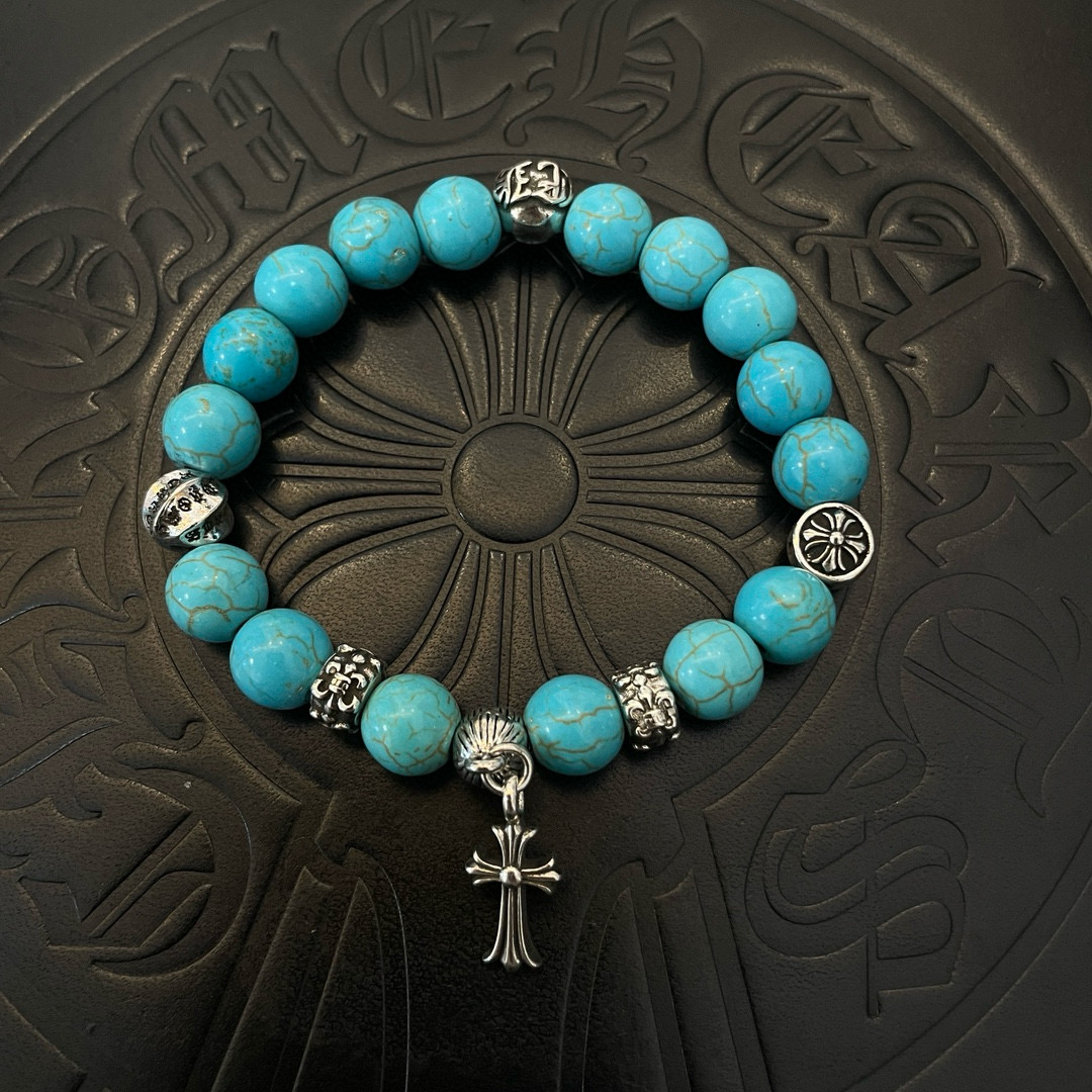 NO:110396,Batch New [Counter Quality] Chrome Hearts Croxin Classic retro multi-element turquoise bracelet, Kuaishou/ins/Little Red Book popular, different concave and convex and convex design styles present unique. Cross Scout flowers are Croxin's logo, so they last longer. Genuine version Chrome Hearts Croxin Difference to the market ordinary light version, match the quality of the version, look at the details of the letter printing, retro old gray oxygen level. Seiko version!  , jewelry boutique, chrome hearts, chrome hearts, bracelet19860909批 新款【专柜品质】Chrome Hearts克罗心 经典复古多元素绿松石手串手链 ,快手/ins/小红书热门,凹凸造型不同的花纹设计风格呈现出与众不同 十字架童军花是克罗心的标志 所以更经久不衰 正品打版Chrome Hearts克罗心 区别市场普通轻版 对版对标品质 看字印细节 复古做旧灰氧程度.精工版本！,饰品精品,chrome hearts,chrome hearts,bracelet,Jewelry