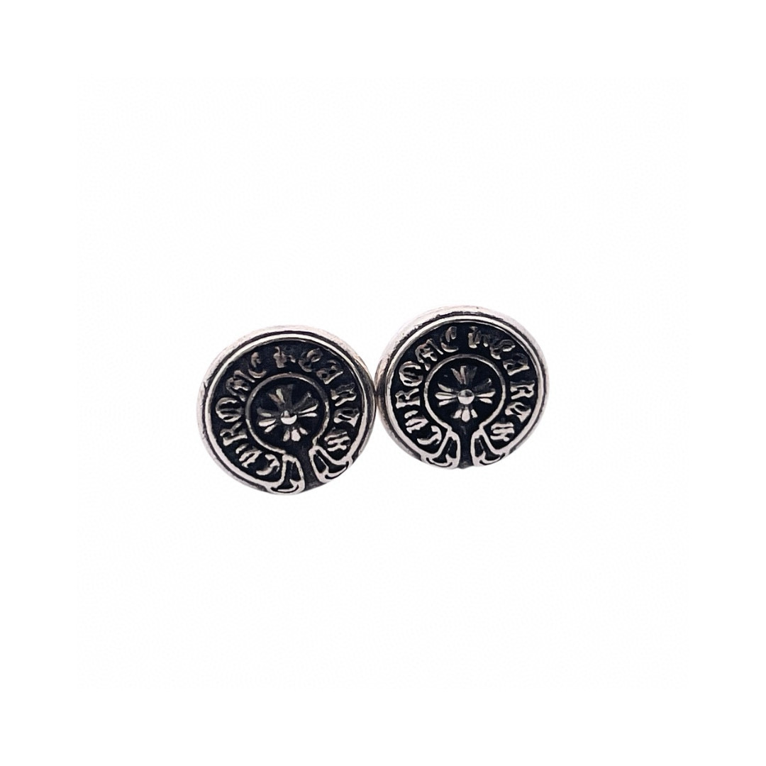 NO:110416,Croxin Horseshoe earrings, sterling silver material, retro style, good texture, excellent ear effect, fine jewelry, chrome hearts, pure silver19860909克罗心 马蹄耳钉 纯银材质 复古风格 质感很好 上耳效果极佳,饰品精品,chrome hearts,pure silver,Jewelry
