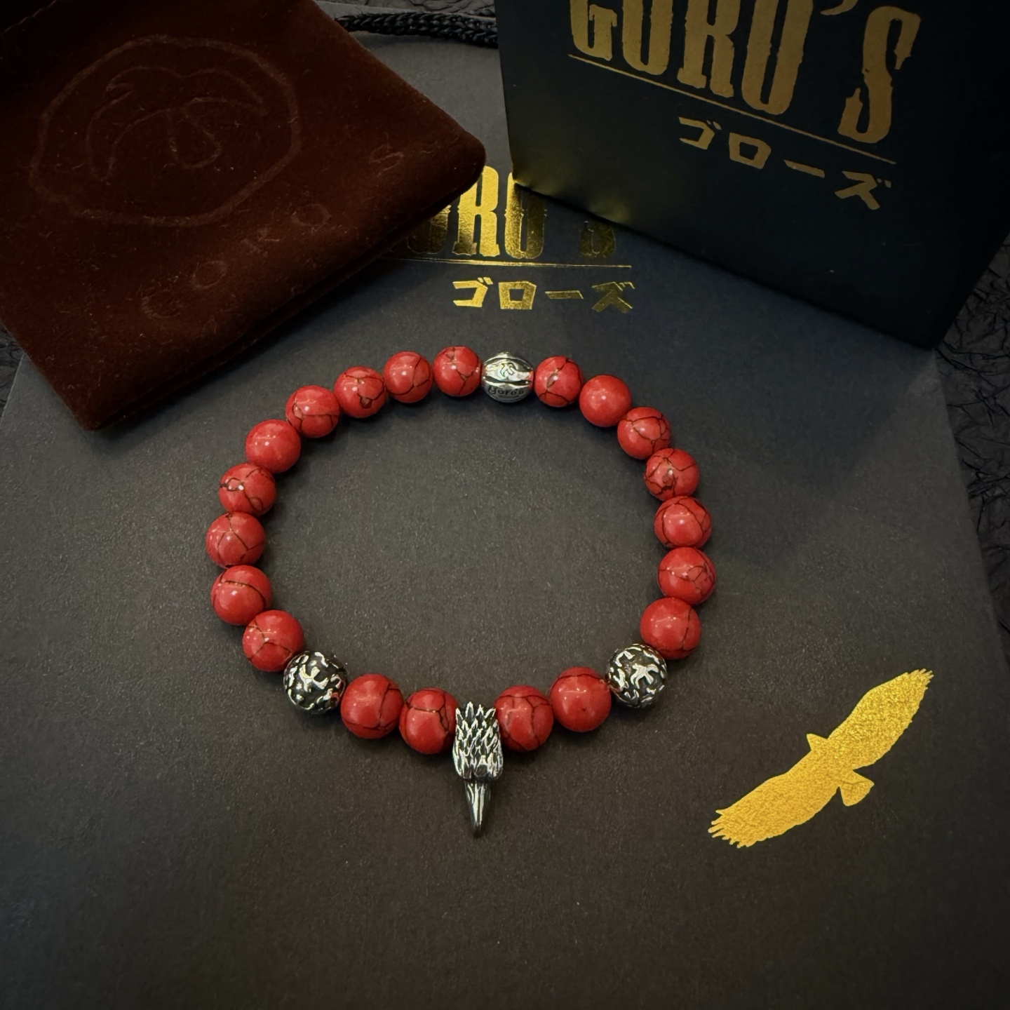 NO:111989,Comment [New Products on Shelves] Goro Takahashi Goro Retro Tsukishi Flying Eagle Bracelet, Top Version, Accepted Exclusive Shot, Mainly Focused on the High-end Market, Absolutely Different from the Ordinary Version!  The details of the picture product are consistent with ZP!  Original production process, precision quality, purely handmade, authentic model opening, fashion essentials, both men and women can wear, same couple style, rock punk silver style, retro elements, trendy and versatile, same style on the official website, fine jewelry, bracelet19860909批【新品上架】Goro’s高桥吾郎复古松石飞鹰手链,顶级版本 认准独家拍摄 主攻高端市场 绝对区别普通版本！图片产品细节与ZP一致！原版制作工艺 精工品质 纯手工打造 ～正品开模潮流时尚必备 男女均可佩戴 情侣款同款 摇滚朋克泰银风格 复古元素 潮流百搭 官网同款,饰品精品,bracelet,Jewelry