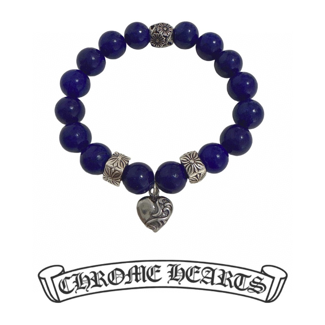 NO:113482,New [Counter Quality] Chrome Hearts Classic Retro Multi-Element Lapis Lazuli Bracelet Bracelet, purely handmade ~ Authentic Model Opening Fashion Must-have, Can Be Wearable for Men and Women, Same Model for Couples Official Website Original Rock Punk Tylen Silver Style Retro Elements Trendy and All-match!  , jewelry boutique, chrome hearts, chrome hearts, bracelet19860909新款【专柜品质】Chrome Hearts克罗心经典复古多元素青金石手链手串,纯手工打造 ～正品开模潮流时尚必备 男女均可佩戴 情侣同款 官网原版 摇滚朋克泰银风格 复古元素 潮流百搭！,饰品精品,chrome hearts,chrome hearts,bracelet,Jewelry