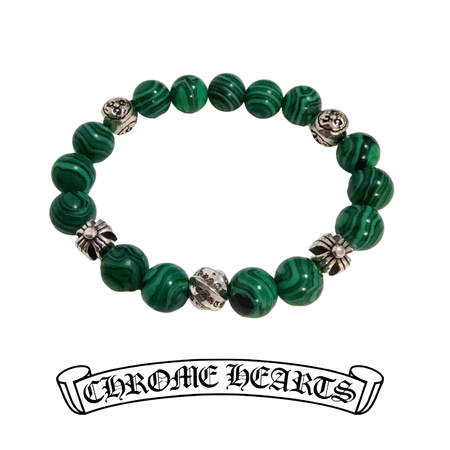 NO:113860,Batch New [Counter Quality] Chrome Hearts Croxin Classic retro multi-element malachite bracelet, Kuaishou/ins/Little Red Book popular, different concave and convex and convex design styles present unique. Cross Scout flowers are Croxin's logo, so they last longer. Genuine version Chrome Hearts Croxin, different market light version, benchmark quality, look at the details of the letter printing, retro old gray oxygen level. Seiko version!  , jewelry boutique, chrome hearts, chrome hearts, bracelet19860909批 新款【专柜品质】Chrome Hearts克罗心 经典复古多元素孔雀石手串手链 ,快手/ins/小红书热门,凹凸造型不同的花纹设计风格呈现出与众不同 十字架童军花是克罗心的标志 所以更经久不衰 正品打版Chrome Hearts克罗心 区别市场普通轻版 对版对标品质 看字印细节 复古做旧灰氧程度.精工版本！,饰品精品,chrome hearts,chrome hearts,bracelet,Jewelry