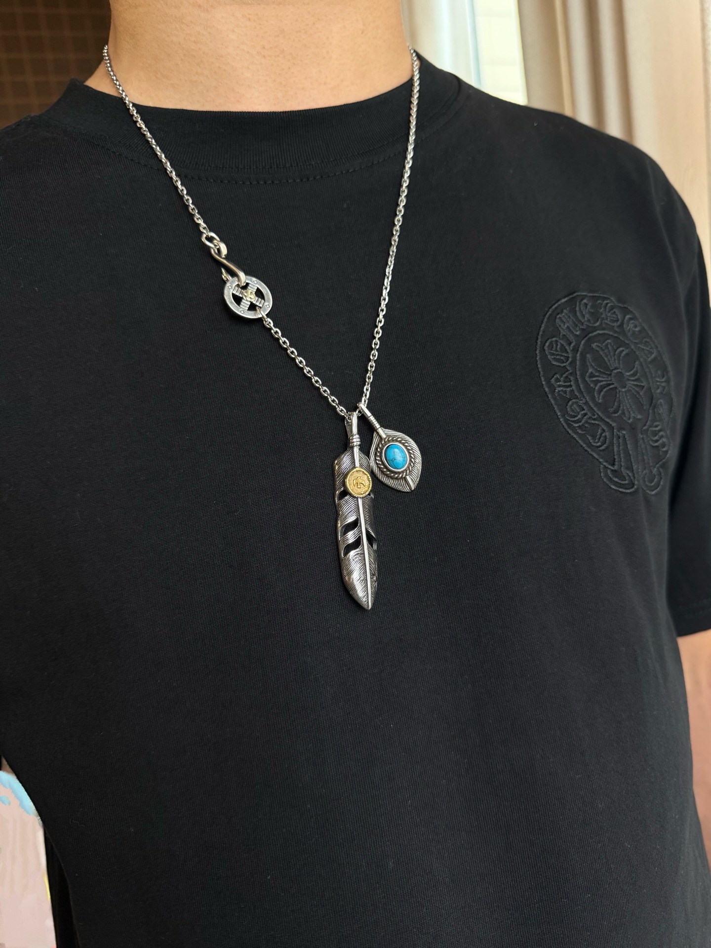 Goro's 新品上架Goro’s高桥吾郎点金羽毛吊坠 高桥 字母项链 认准独家拍摄 主攻高端市场