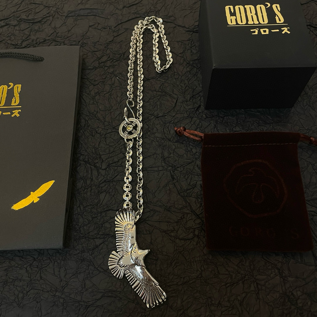 Goro's 新品上架Goro’s高桥吾郎老鹰吊坠 高桥 环扣字母项链 认准独家拍摄 主攻高端市场