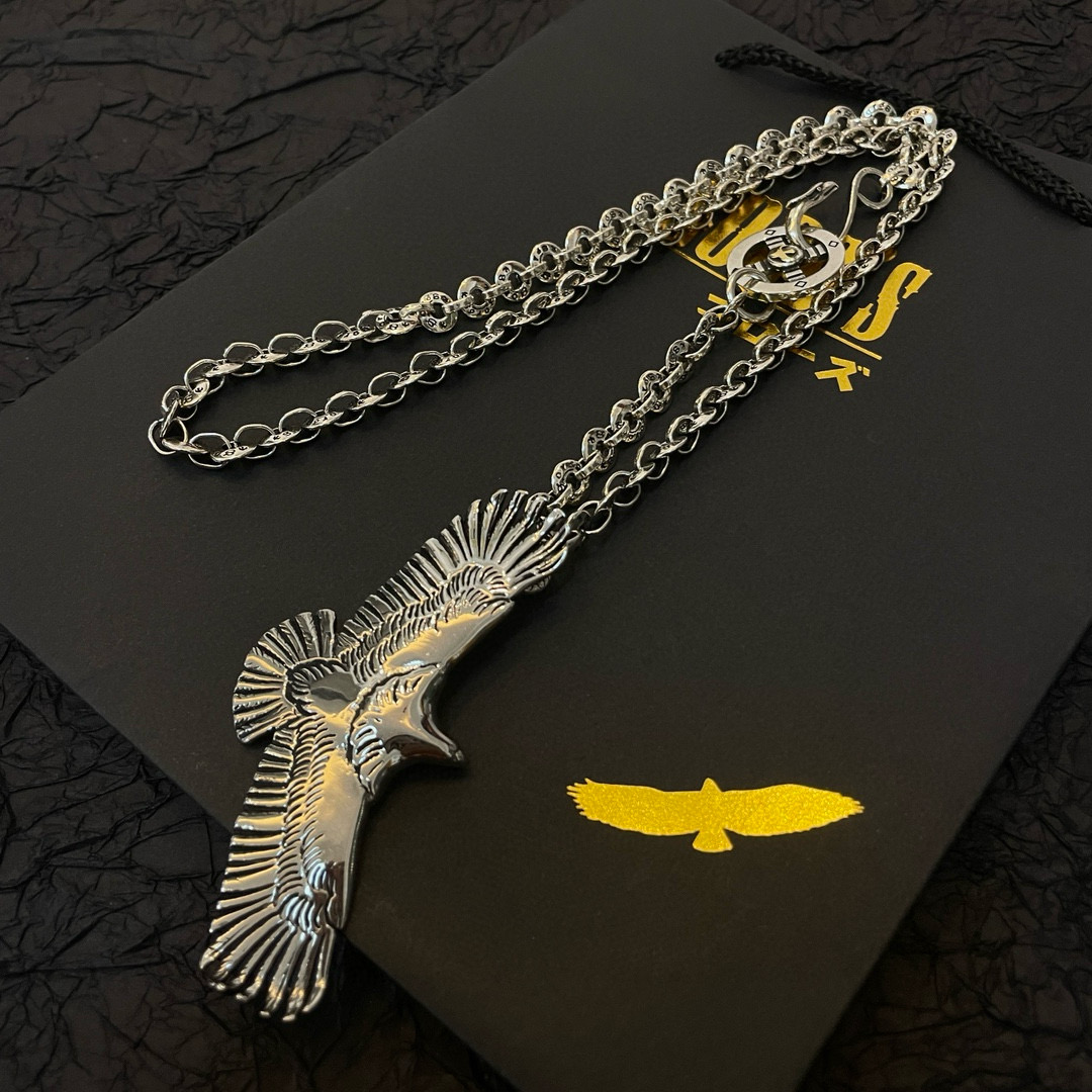 Goro's 新品上架Goro’s高桥吾郎老鹰吊坠 高桥 环扣字母项链 认准独家拍摄 主攻高端市场