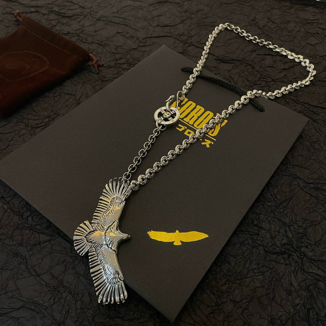 Goro's 新品上架Goro’s高桥吾郎老鹰吊坠 高桥 环扣字母项链 认准独家拍摄 主攻高端市场