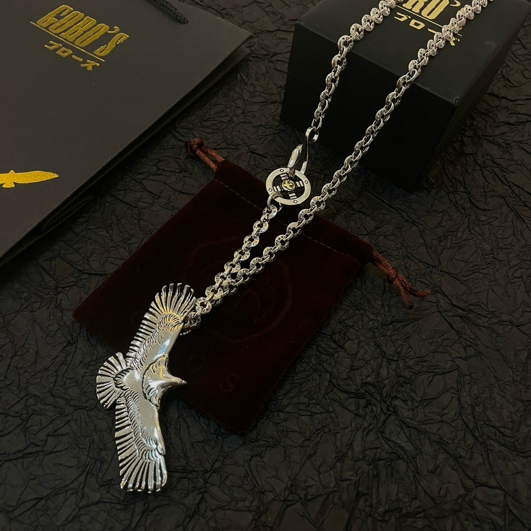 Goro's 新品上架Goro’s高桥吾郎老鹰吊坠 高桥 环扣字母项链 认准独家拍摄 主攻高端市场