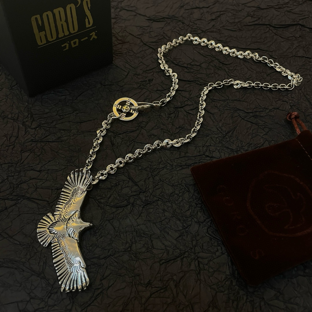 Goro's 新品上架Goro’s高桥吾郎老鹰吊坠 高桥 环扣字母项链 认准独家拍摄 主攻高端市场