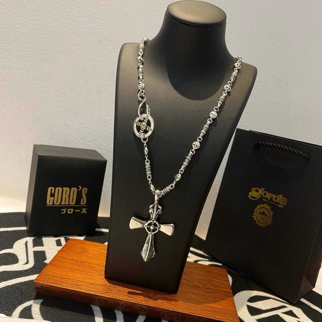 Goro's 新品上架Goro’s高桥吾郎 十字架羽毛吊坠