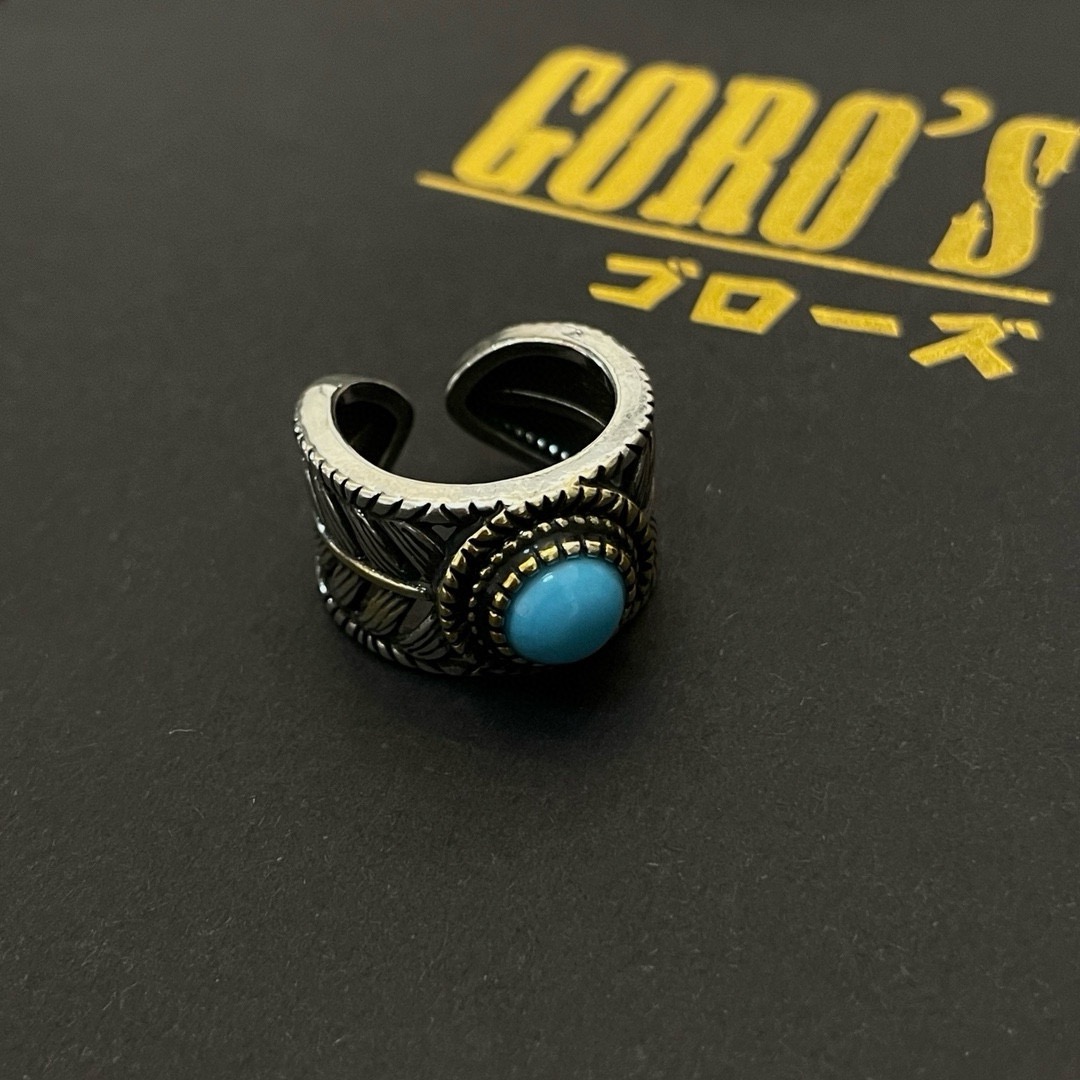 “Goro’s High-End Handmade Pine Feather Ring: Exclusive Design for Men and Women” - 图片 6