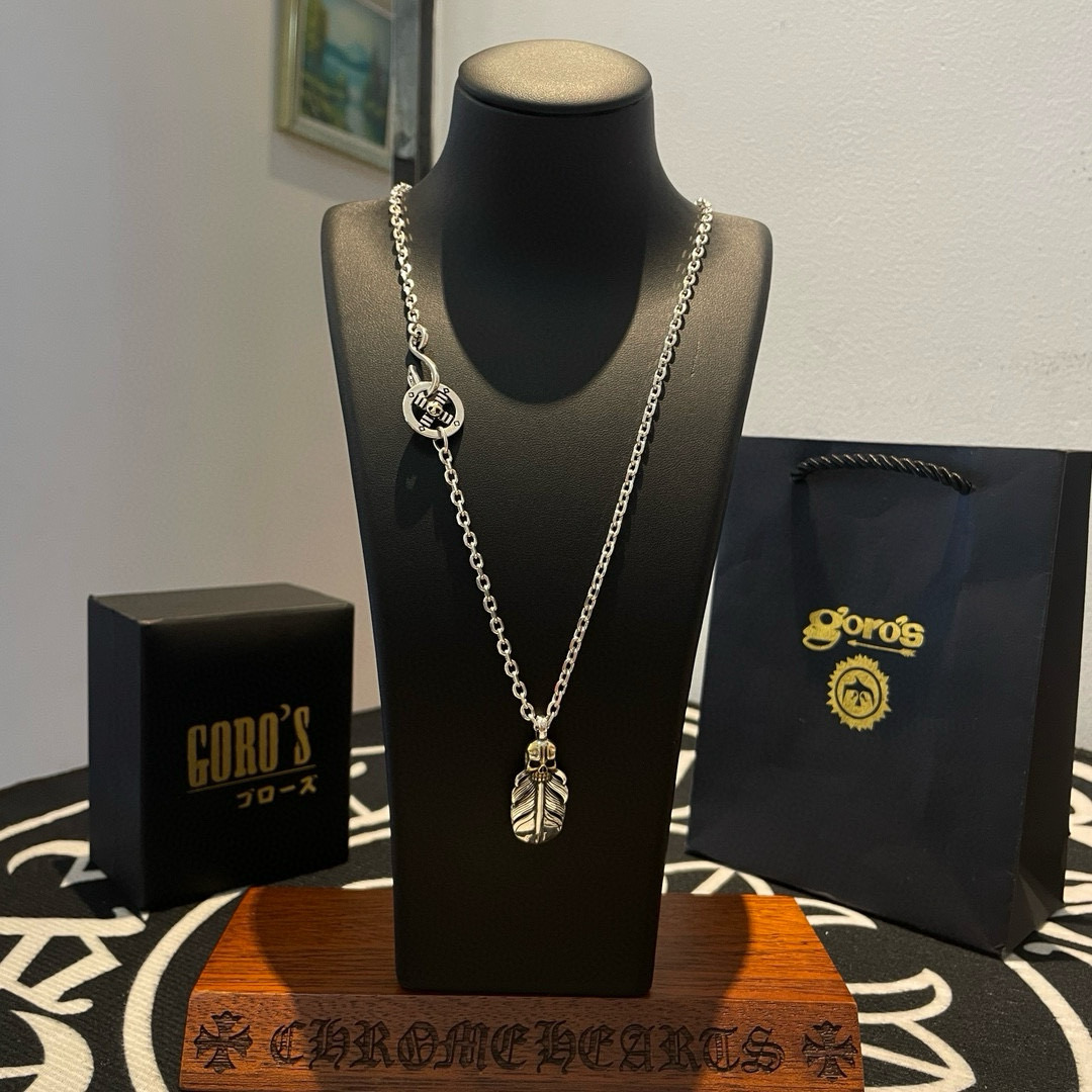  【新品上架】Goro’s高桥吾郎复古骷髅头羽毛吊坠 高桥经典项链  顶级版本 认准独家拍摄 主攻高端