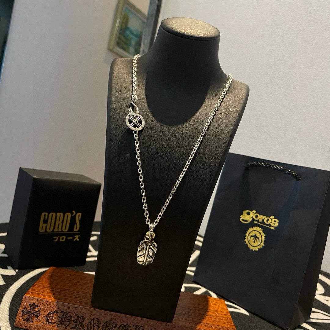   【新品上架】Goro’s高桥吾郎复古骷髅头羽毛吊坠 高桥经典项链  顶级版本 认准独家拍摄 主攻高端