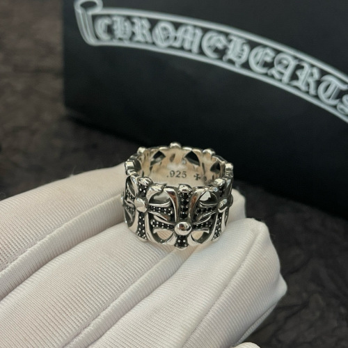 Chrome Hearts Classic Retro Cross Ring - Unisex, Vintage Style, .925 Silver 1 Chrome Hearts Classic Retro Cross Ring - Unisex, Vintage Style, .925 Silver