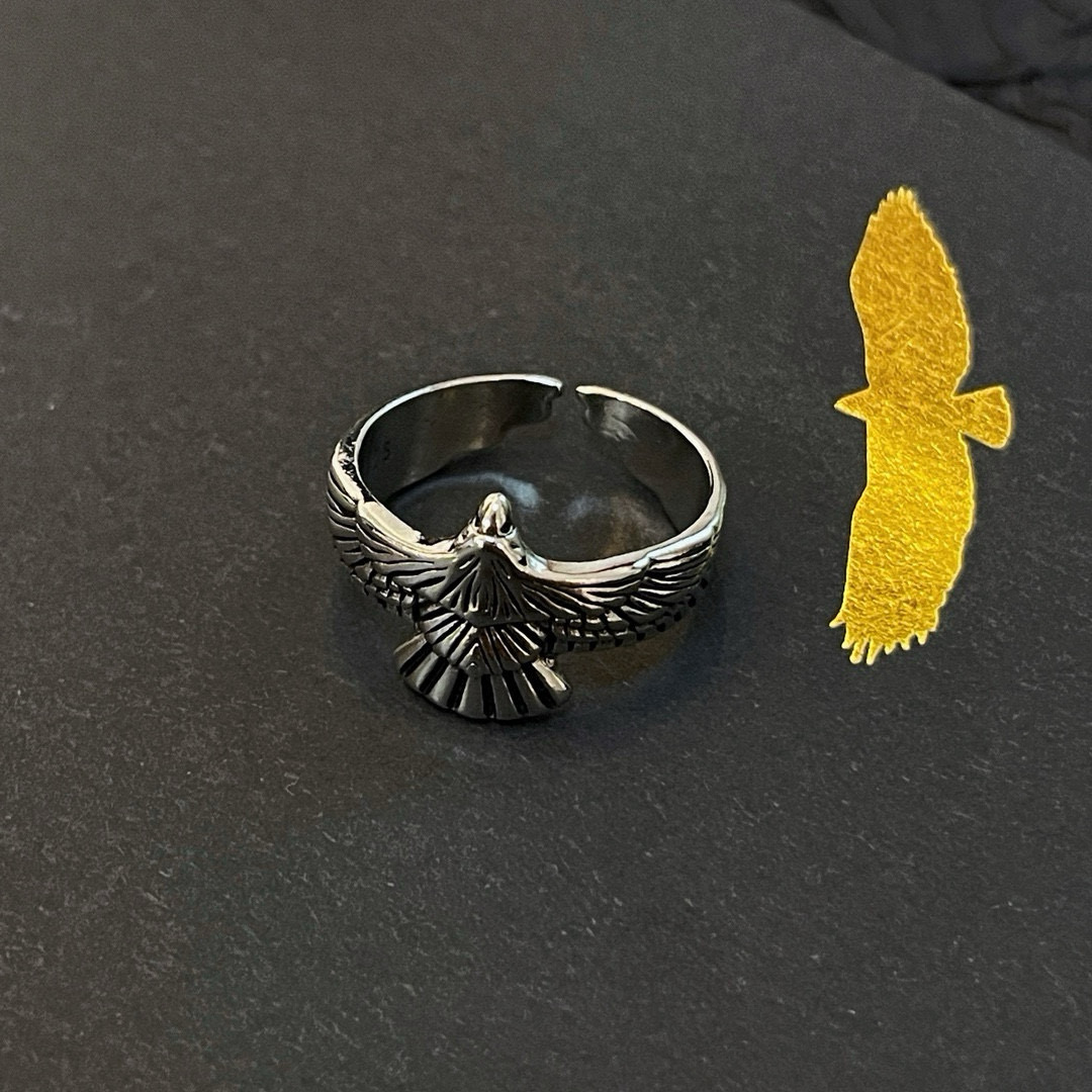Exclusive High-End Eagle Ring: Handmade, Top-of-the-Art Design for Men and Women - 图片 3
