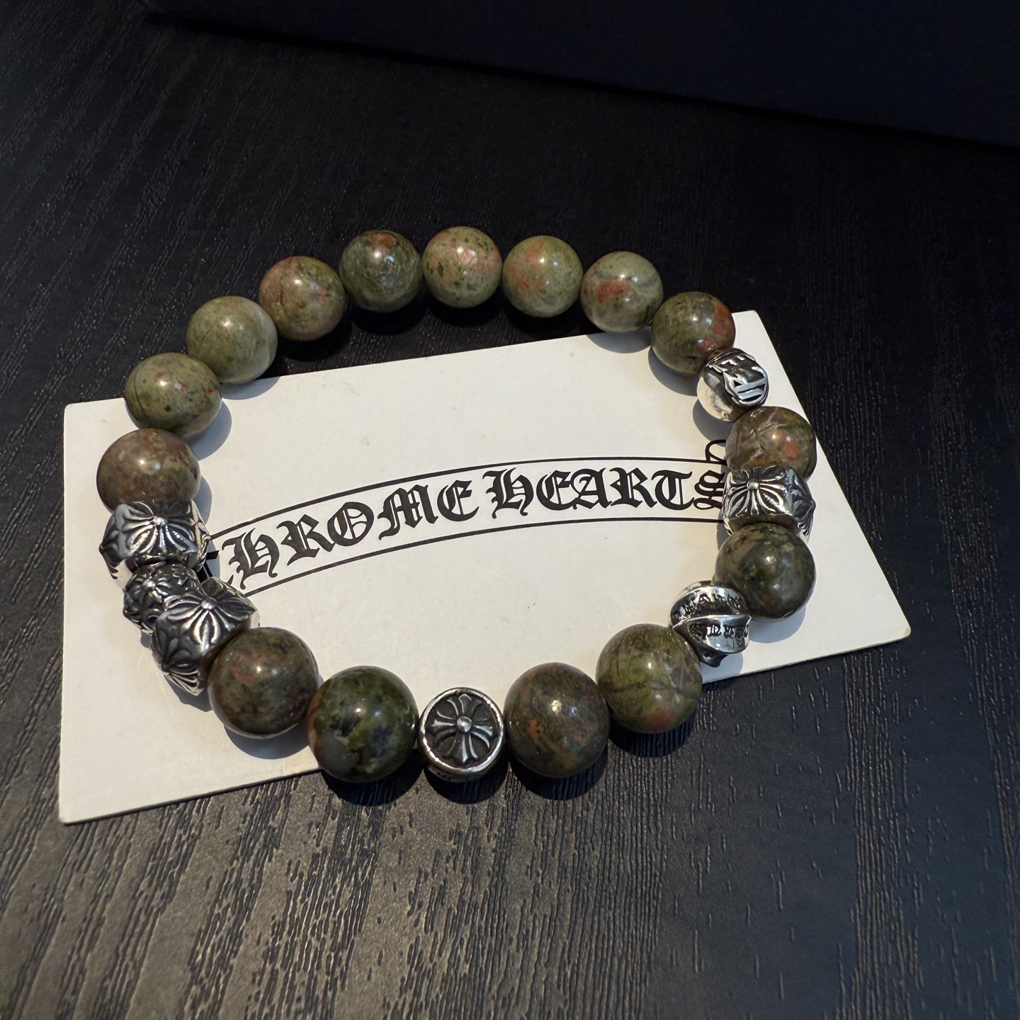  新款【专柜品质】Chrome Hearts克罗心复古多元素手串手链 凹凸造型不同的花纹设计风格呈现出与