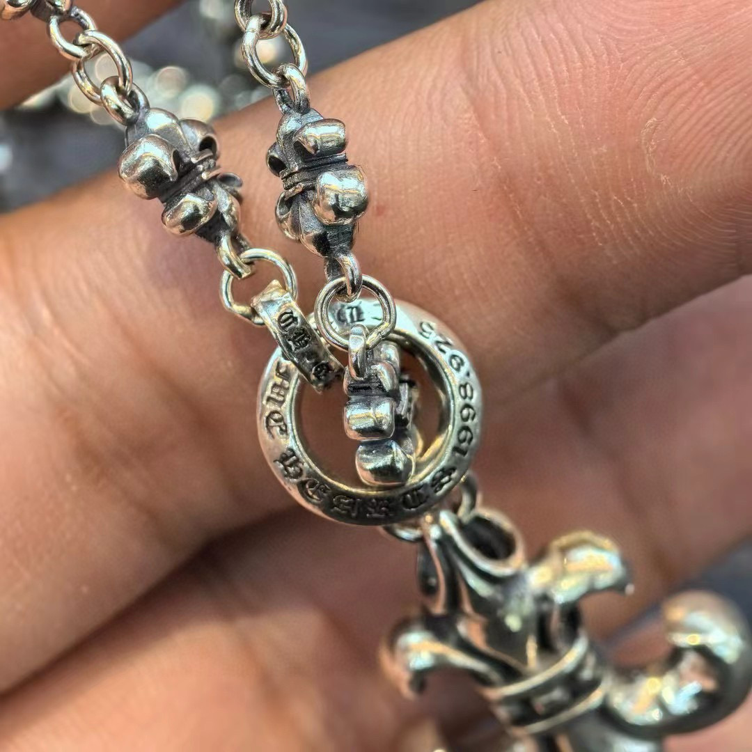 【Chrome Hearts克罗心】✝️经典调节式童军花项链 时尚精美百搭款🔥做工跟专柜🆕几乎没差，搭配