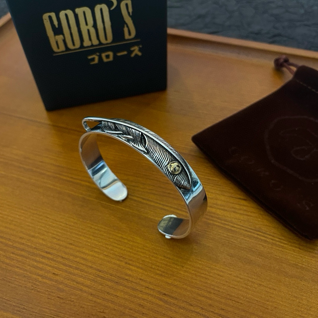 批   【新品上架】Goro’s高桥吾郎点金羽毛手镯 顶级版本 认准独家拍摄 主攻高端市场 绝对区别普通
