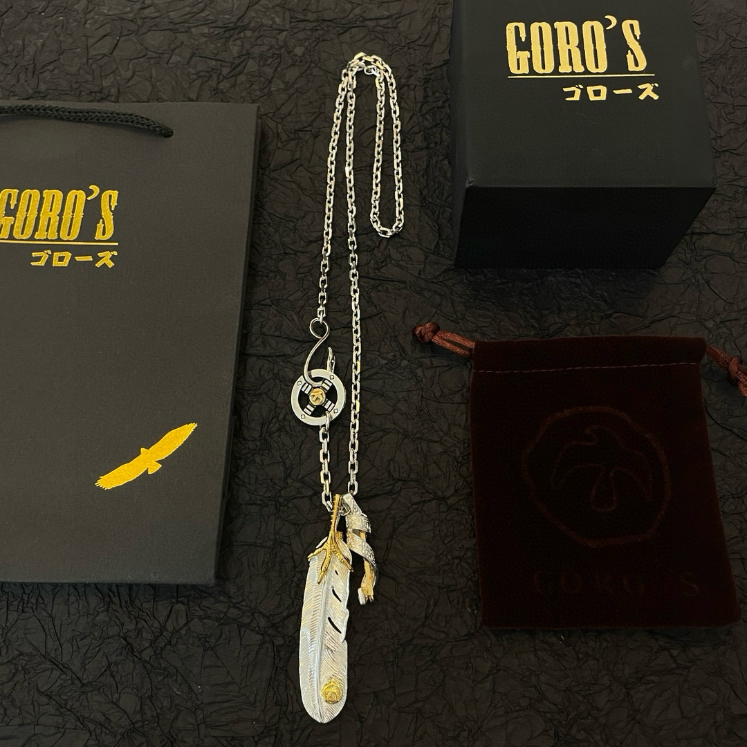  【新品上架】Goro’s高桥吾郎鹰爪羽毛吊坠，高桥经典项链，顶级版本，认准独家拍摄，主攻高端市场 ，快