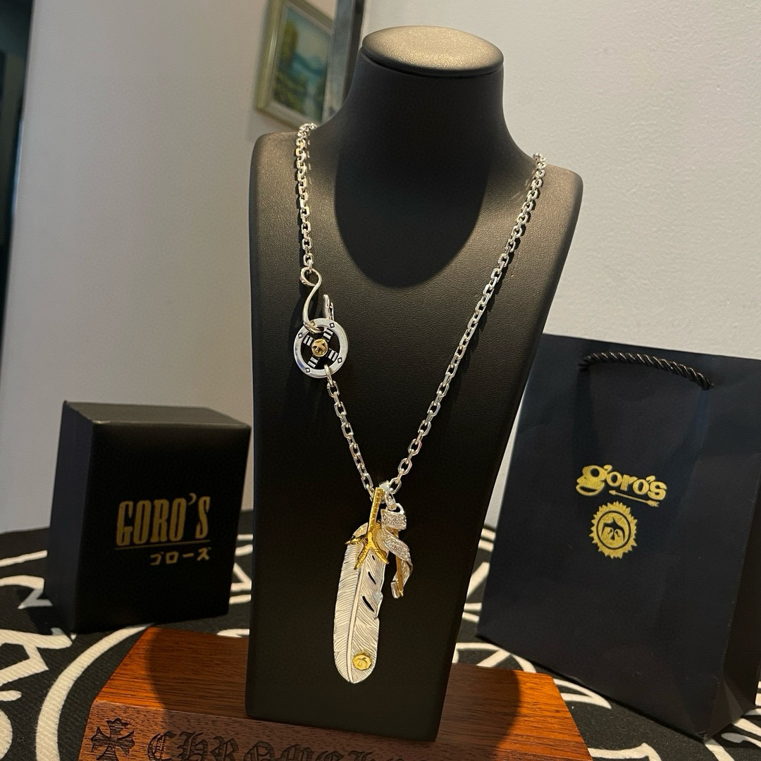  【新品上架】Goro’s高桥吾郎鹰爪羽毛吊坠，高桥经典项链，顶级版本，认准独家拍摄，主攻高端市场 ，快