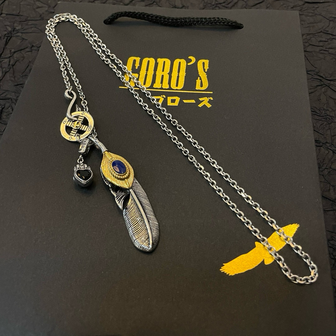 批    【新品上架】Goro’s高桥吾郎羽毛吊坠，高桥经典项链，顶级版本，认准独家拍摄，主攻高端市场 