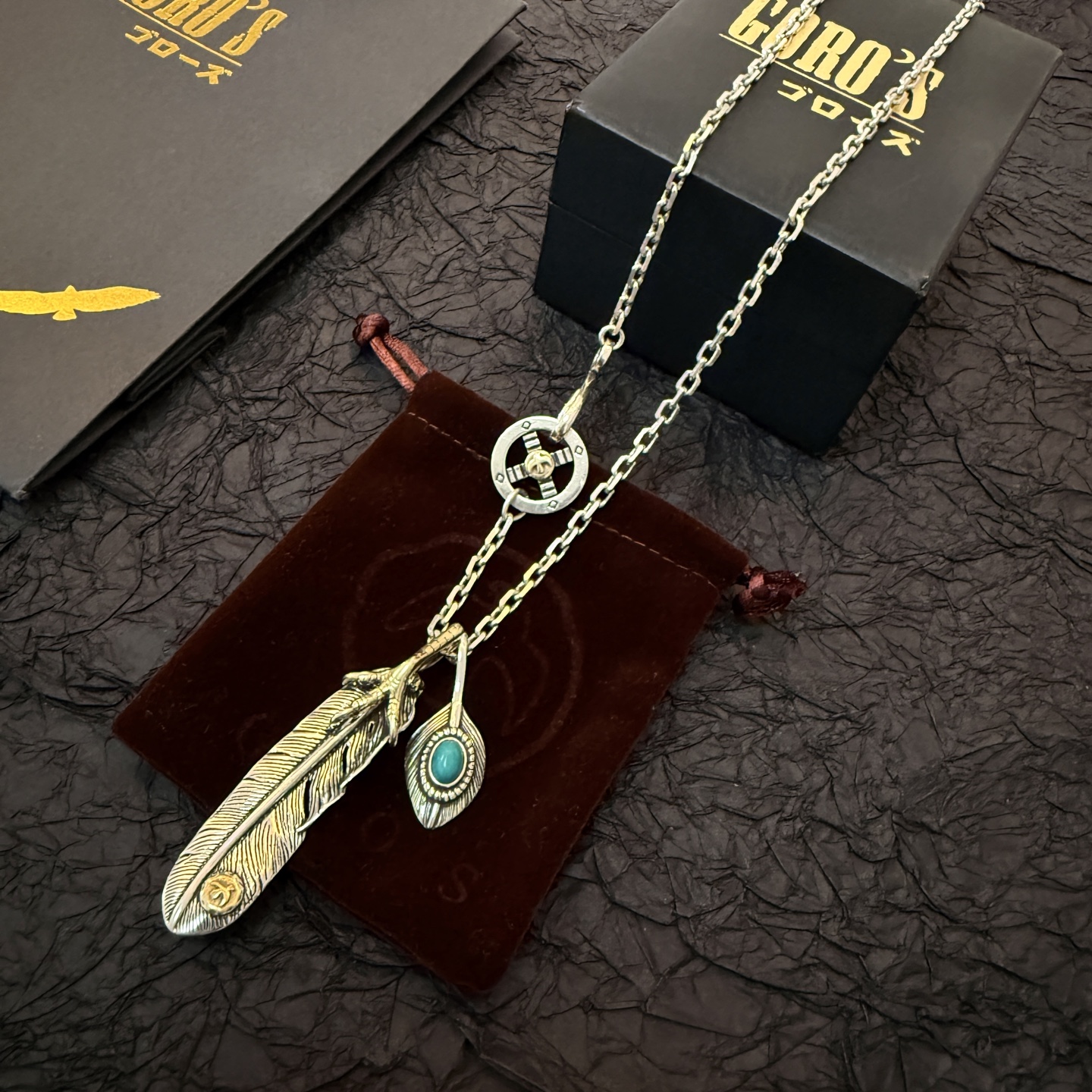 批  【新品上架】Goro’s高桥吾郎鹰爪羽毛吊坠，高桥经典项链，顶级版本，认准独家拍摄，主攻高端市场 