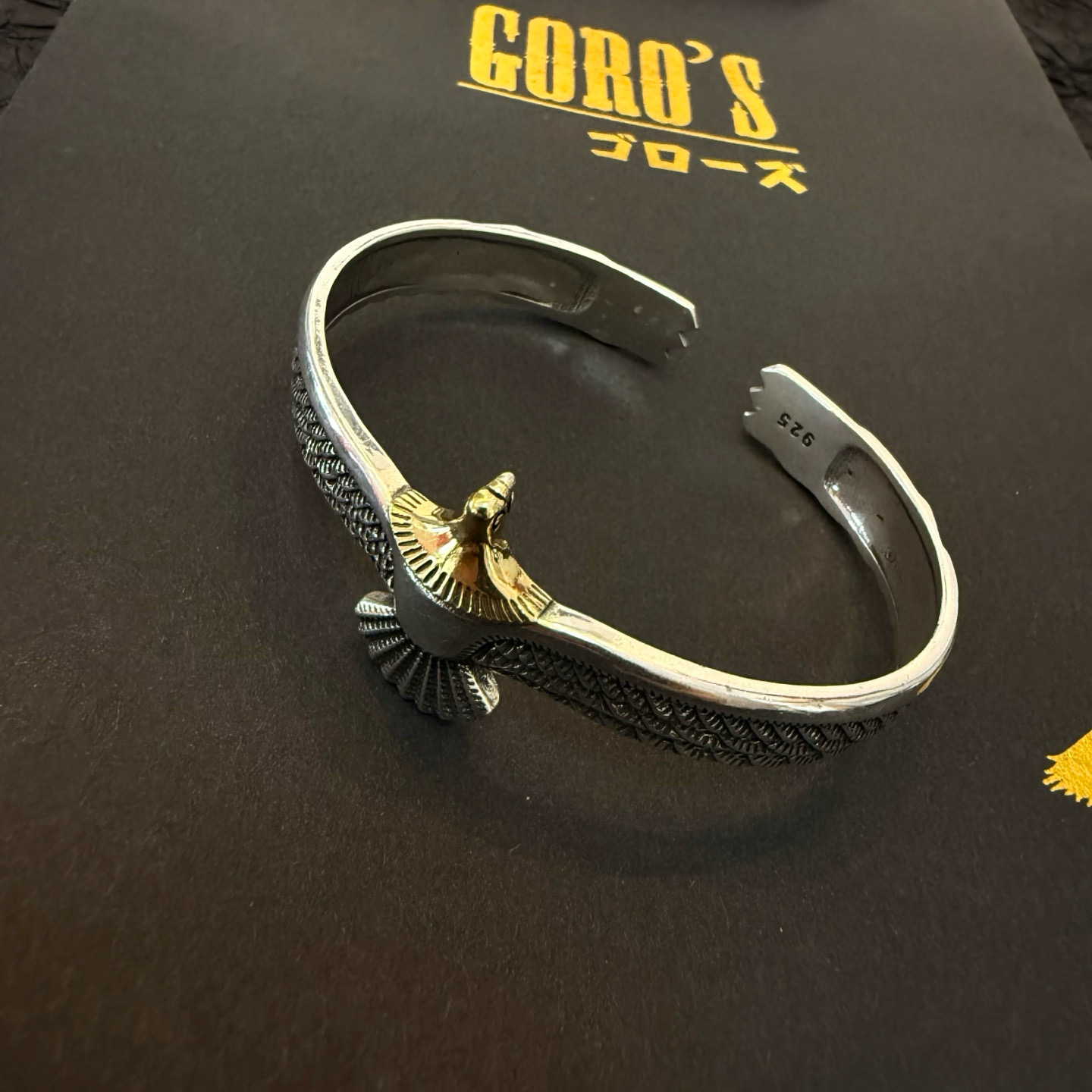 批   【新品上架】Goro’s高桥吾郎飞点金鹰开口手镯 顶级版本 认准独家拍摄 主攻高端市场 绝对区别
