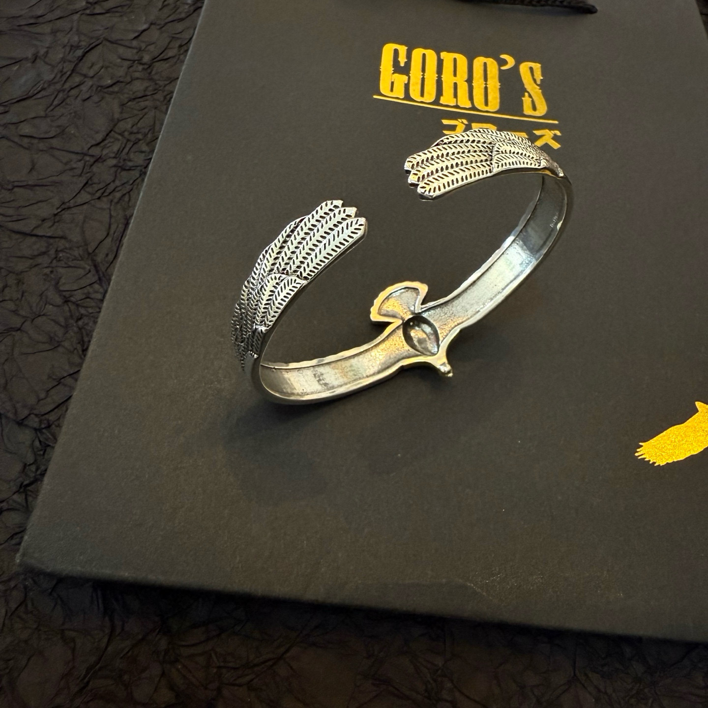 批   【新品上架】Goro’s高桥吾郎飞点金鹰开口手镯 顶级版本 认准独家拍摄 主攻高端市场 绝对区别
