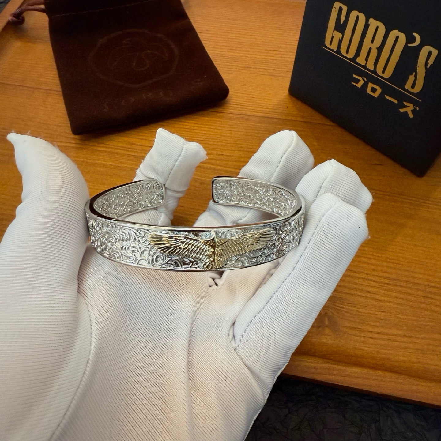 批  【新品上架】Goro’s高桥吾郎金鹰开口手镯，顶级版本 认准独家拍摄 主攻高端市场 绝对区别普通版