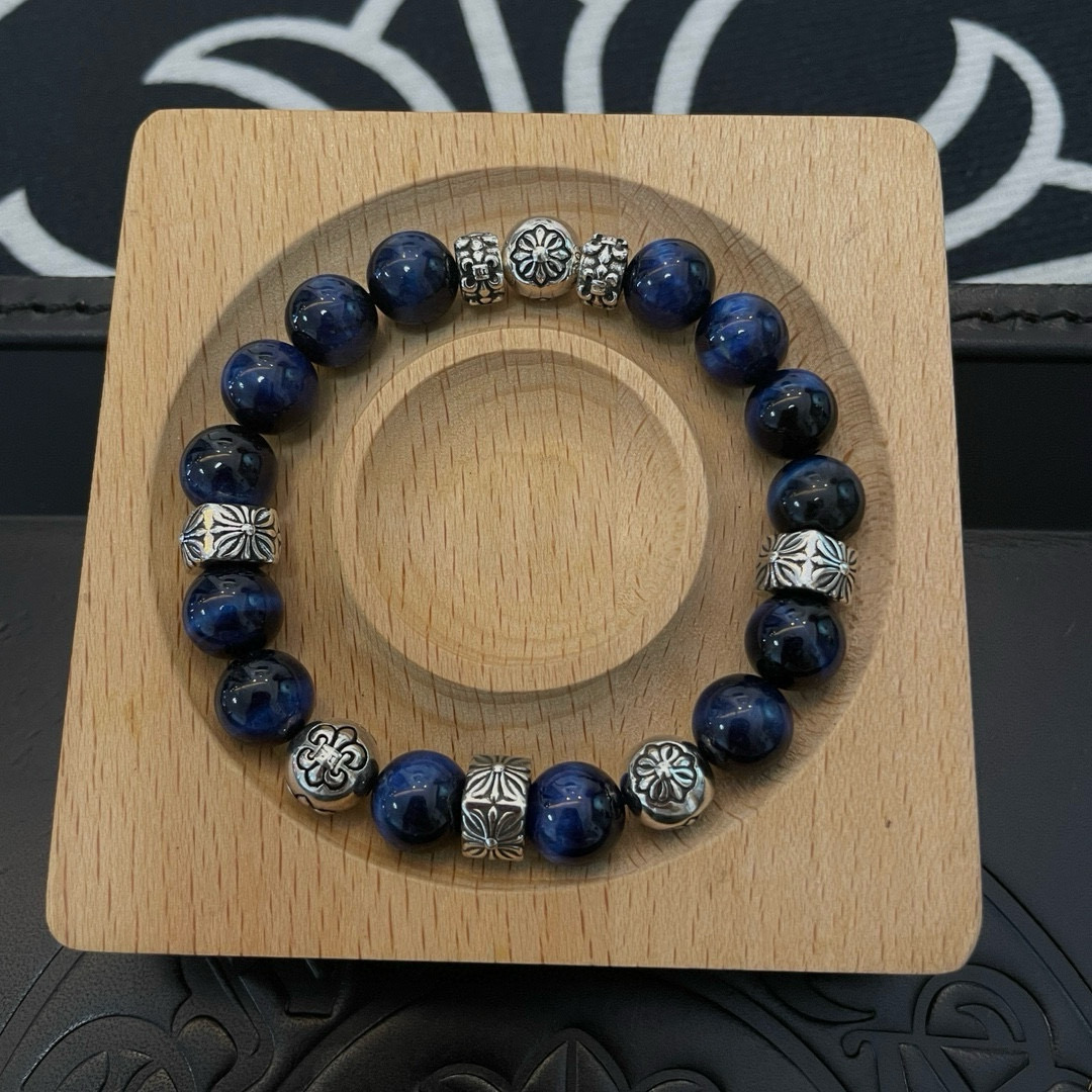 批 新款【专柜品质】Chrome Hearts克罗心 经典复古多元素青金石手串手链 ，快手/ins/小红