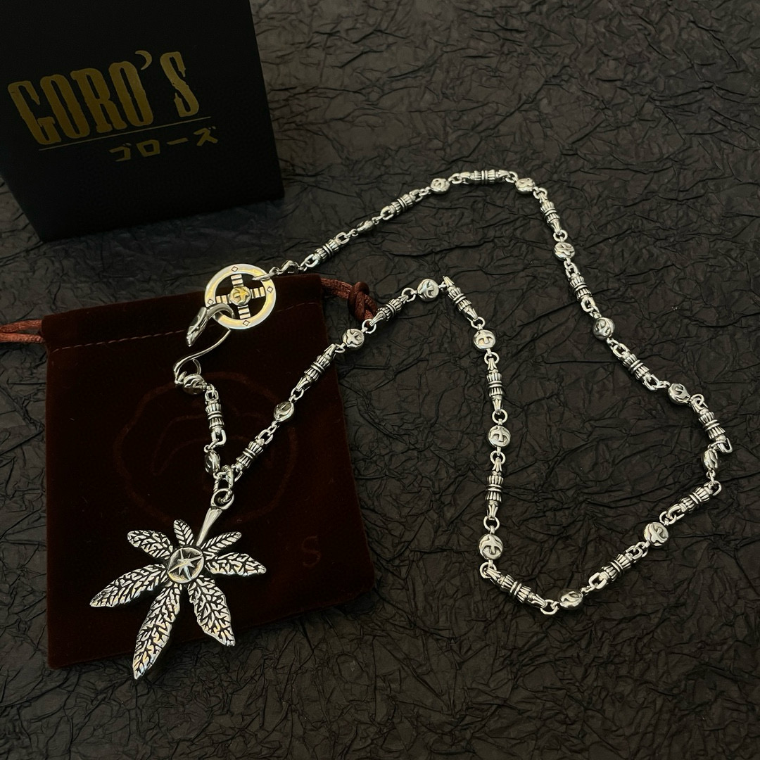    【新品上架】Goro’s高桥吾郎 复古麻叶吊坠 高桥经典飞鹰项链  顶级版本 认准独家拍摄 主攻高